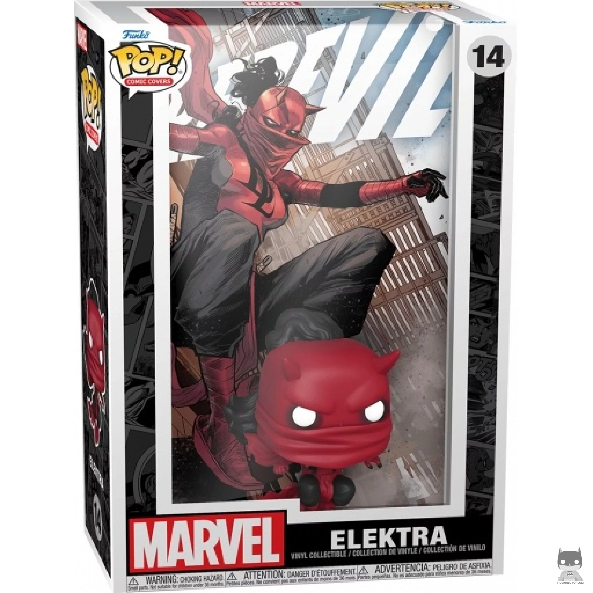 Figura Funko Pop! Elektra en su caja