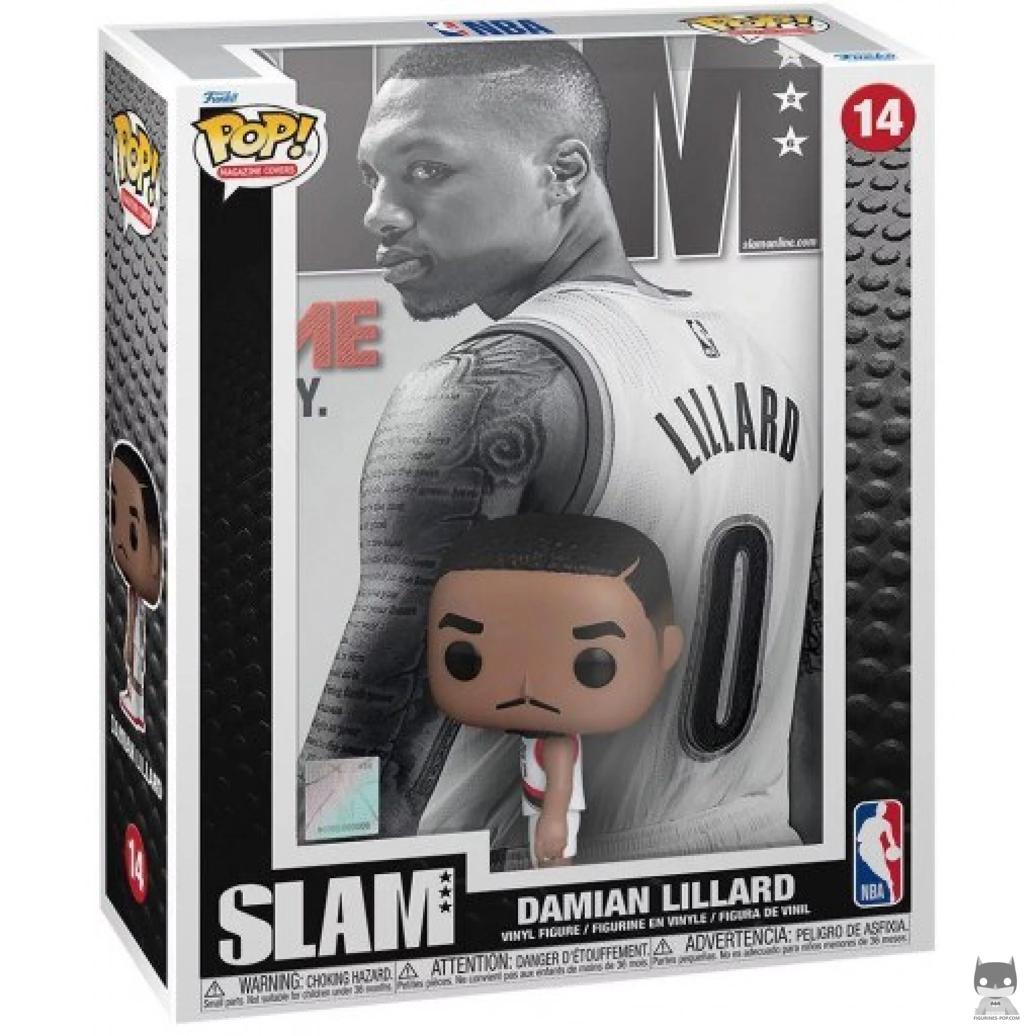 Figura Funko Pop! SLAM : Damian Lillard en su caja