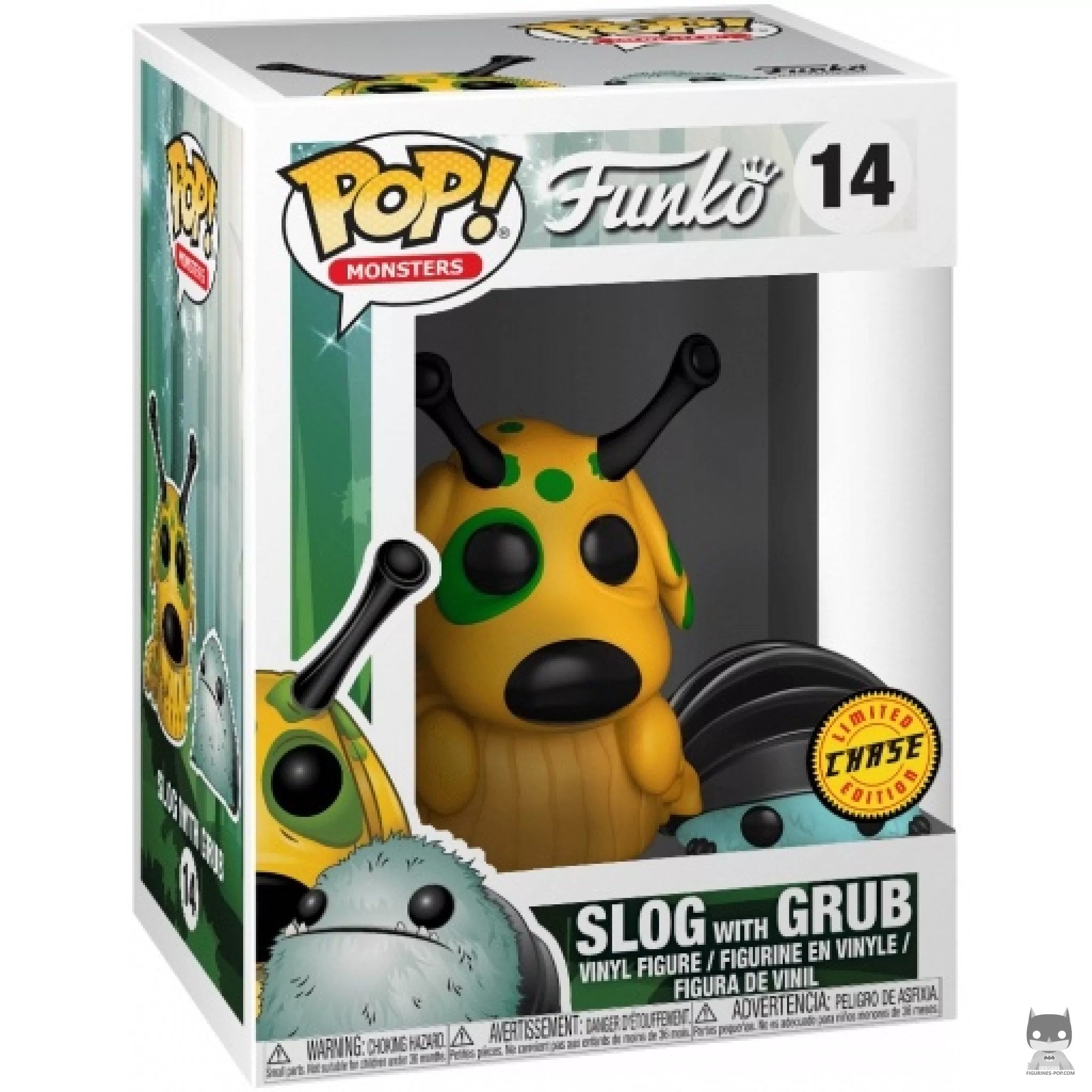Figura Funko Pop! Slog (con Grub) (Chase) en su caja