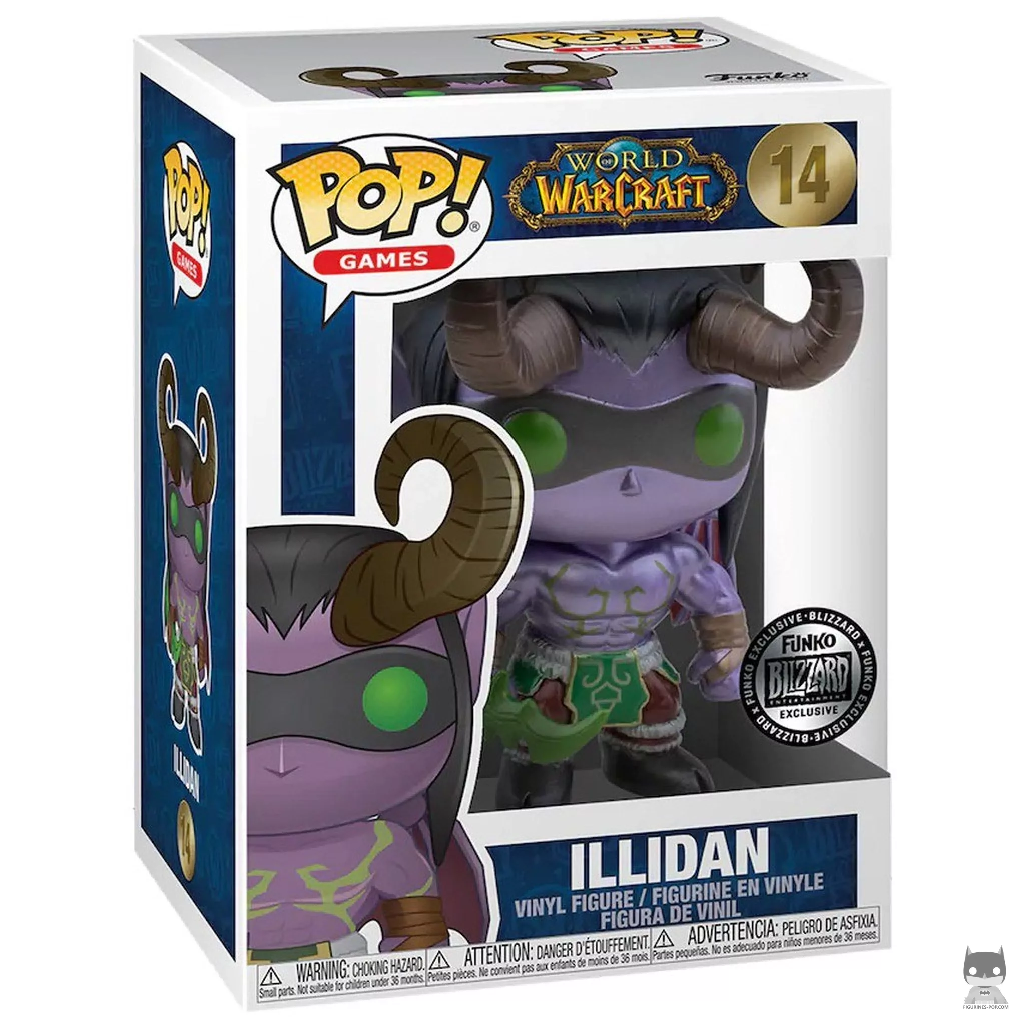 Figura Funko Pop! Illidan (Metalizado) en su caja