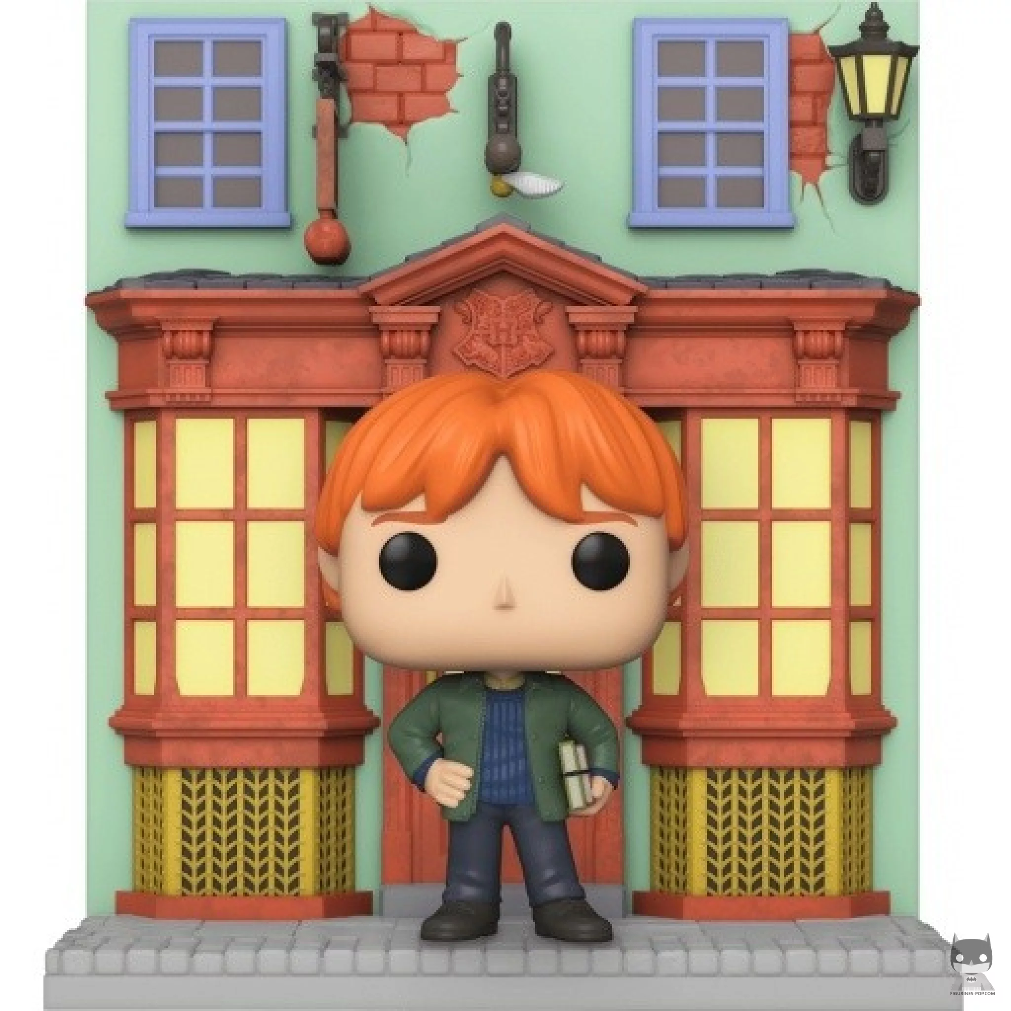Figura Funko Pop! Ron Weasley con Artículos de Calidad para Quidditch (Callejón Diagon) (Harry Potter)