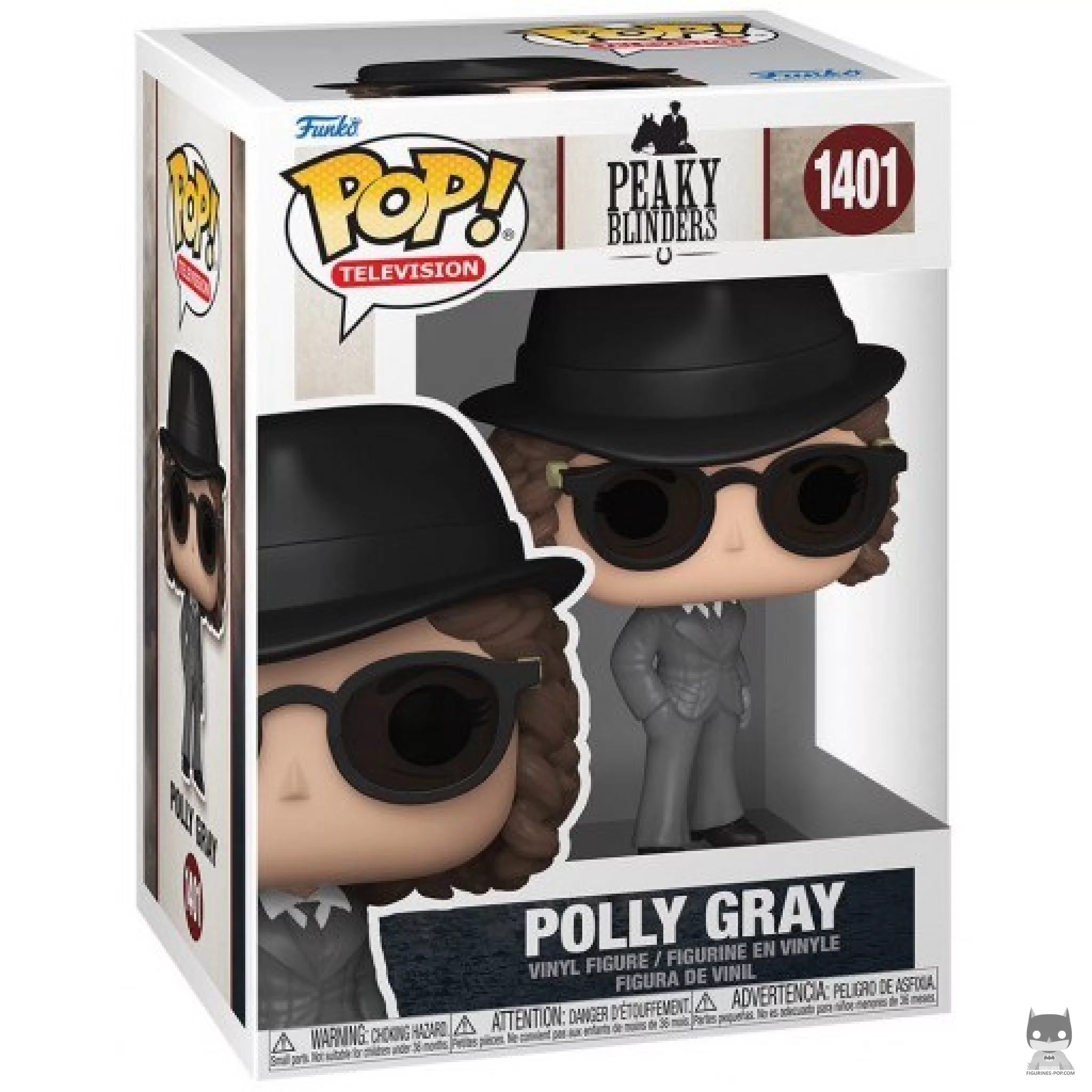 Figura Funko Pop! Polly Gray en su caja