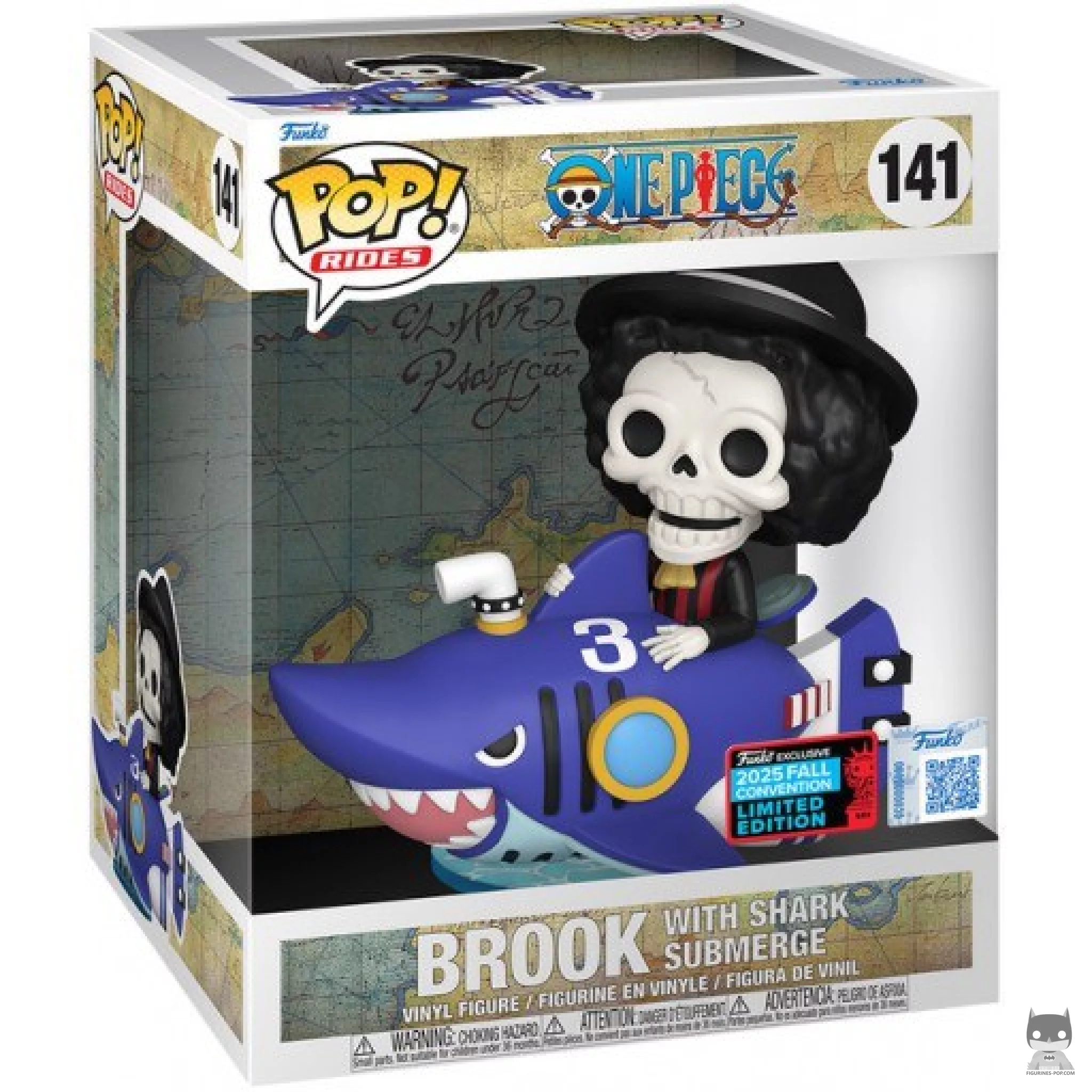 Figura Funko Pop! Brook con el Shark Submerge en su caja