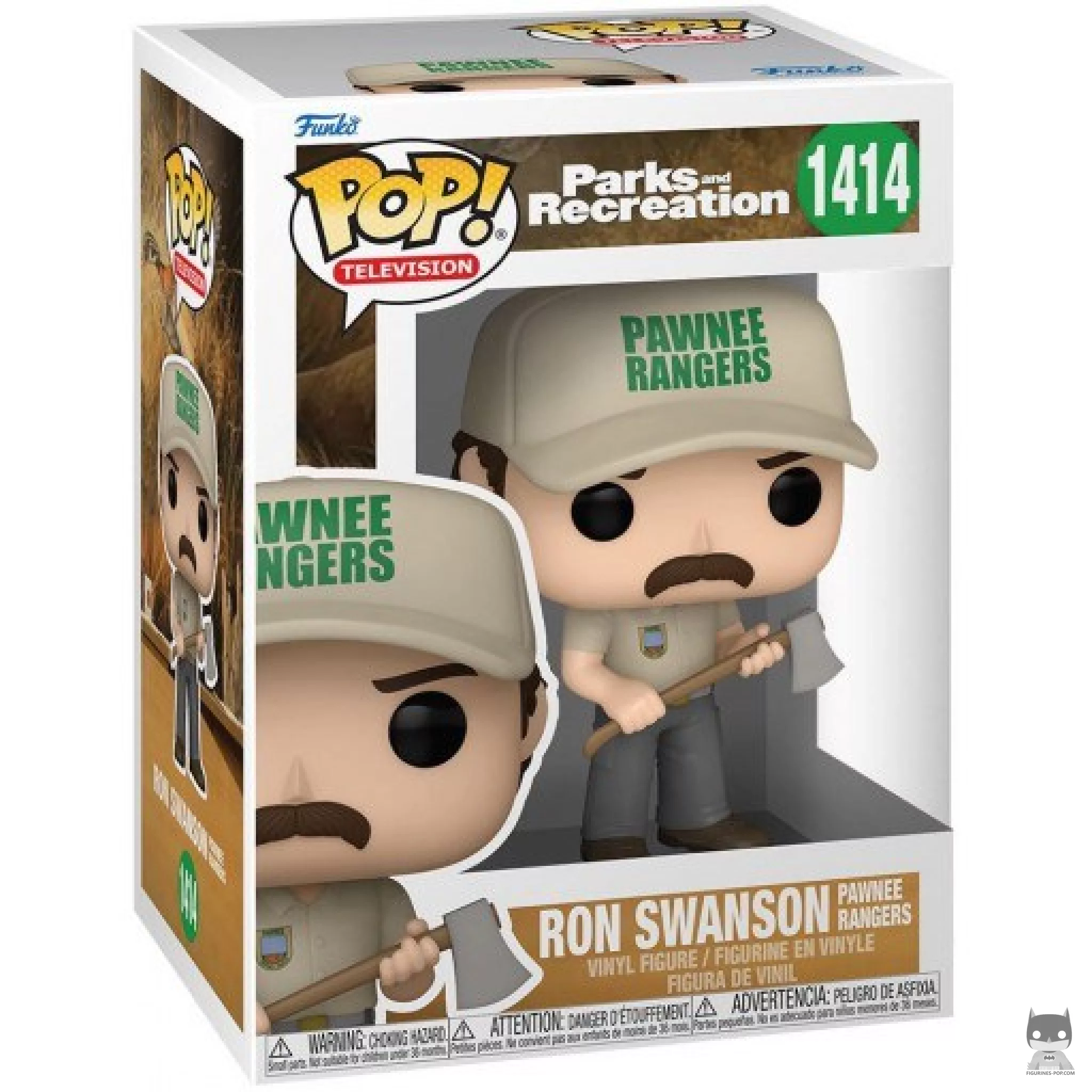 Figura Funko Pop! Ron Swanson (Diosas de Pawnee) en su caja