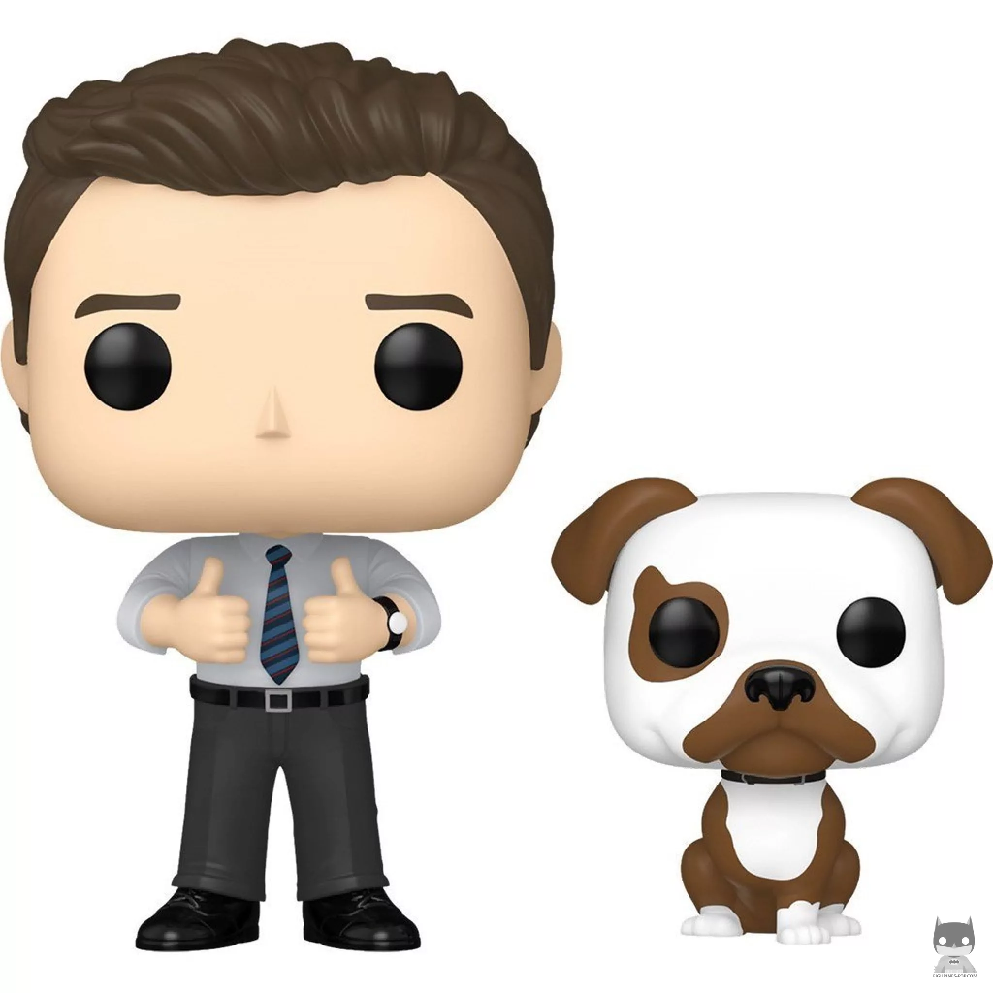 Figura Funko Pop! Chris Traeger con Champion (Parks and Recreation)