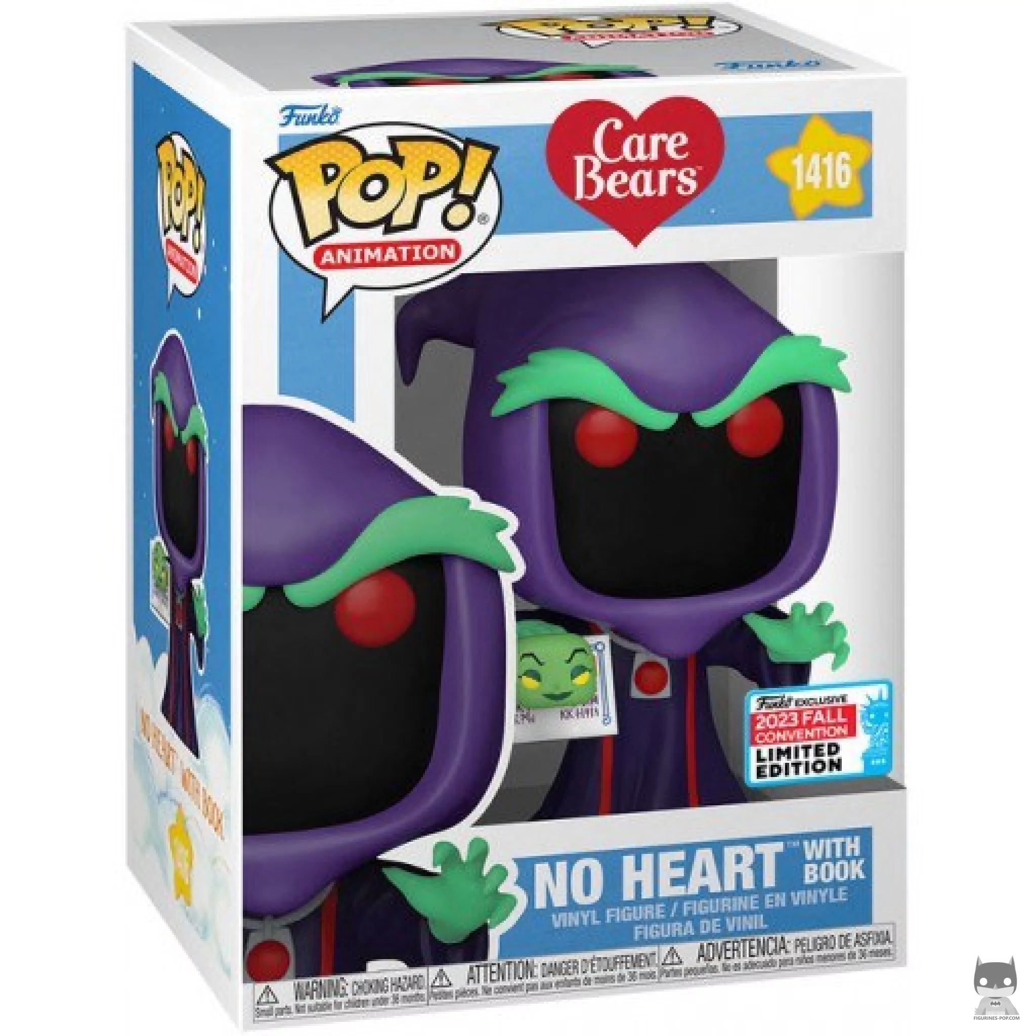 Figura Funko Pop! No Heart con libro en su caja