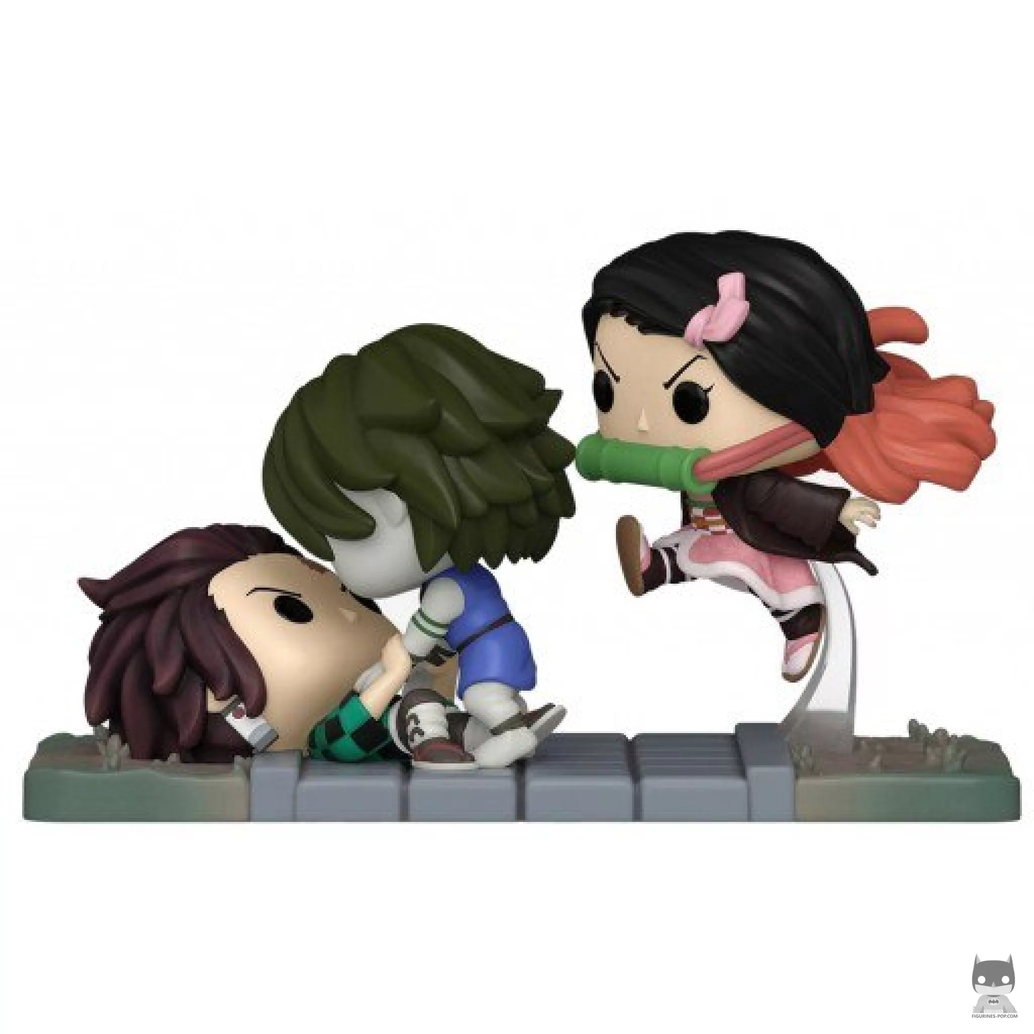 Figura Funko Pop! Tanjiro & Nezuko vs. el Demonio del Templo (Demon Slayer)