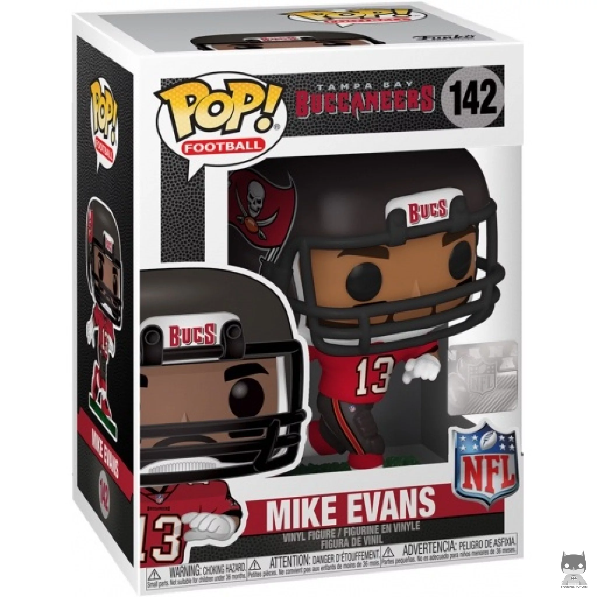 Figura Funko Pop! Mike Evans en su caja