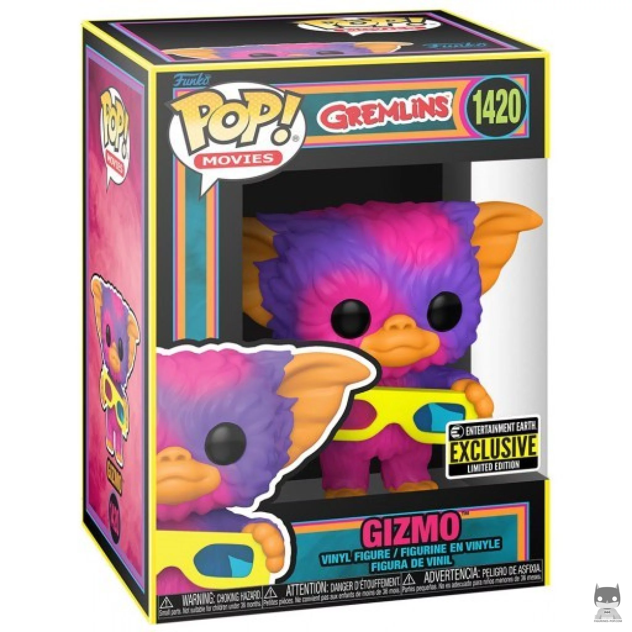 Figura Funko Pop! Gizmo (Luz negra) en su caja