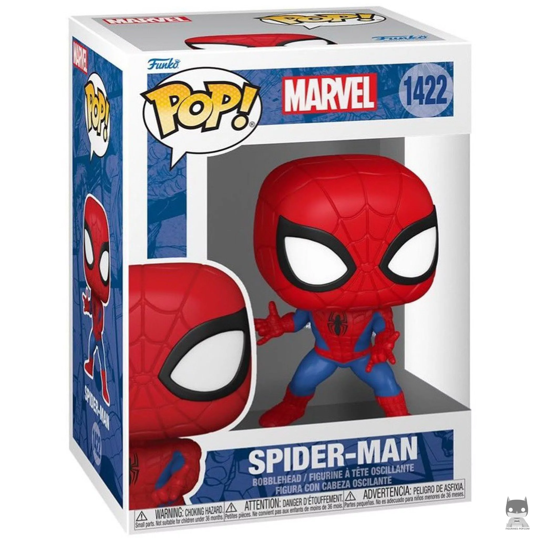 Figura Funko Pop! Spider-Man (Marvel New Classics) en su caja