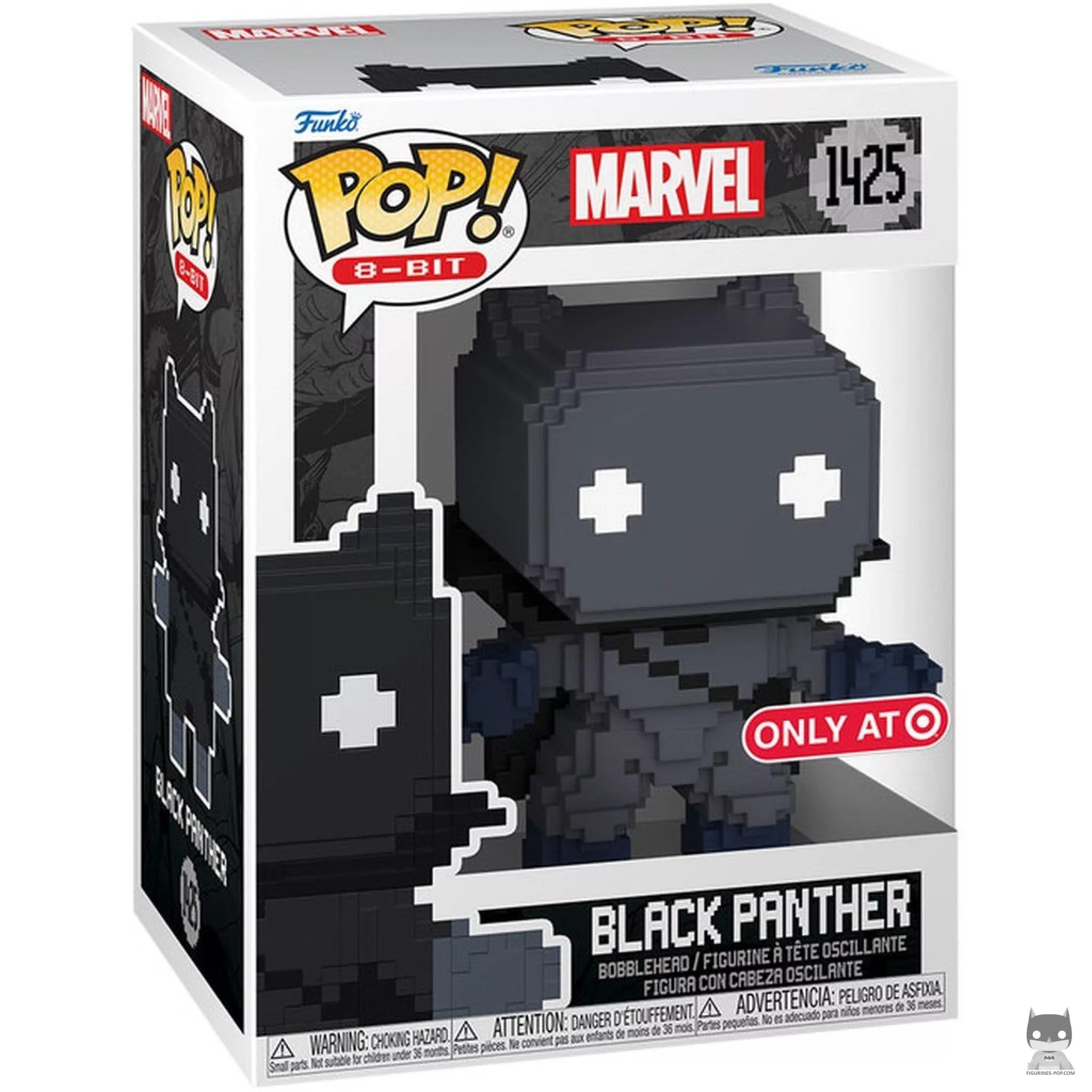 Figura Funko Pop! Black Panther (8-bit) en su caja