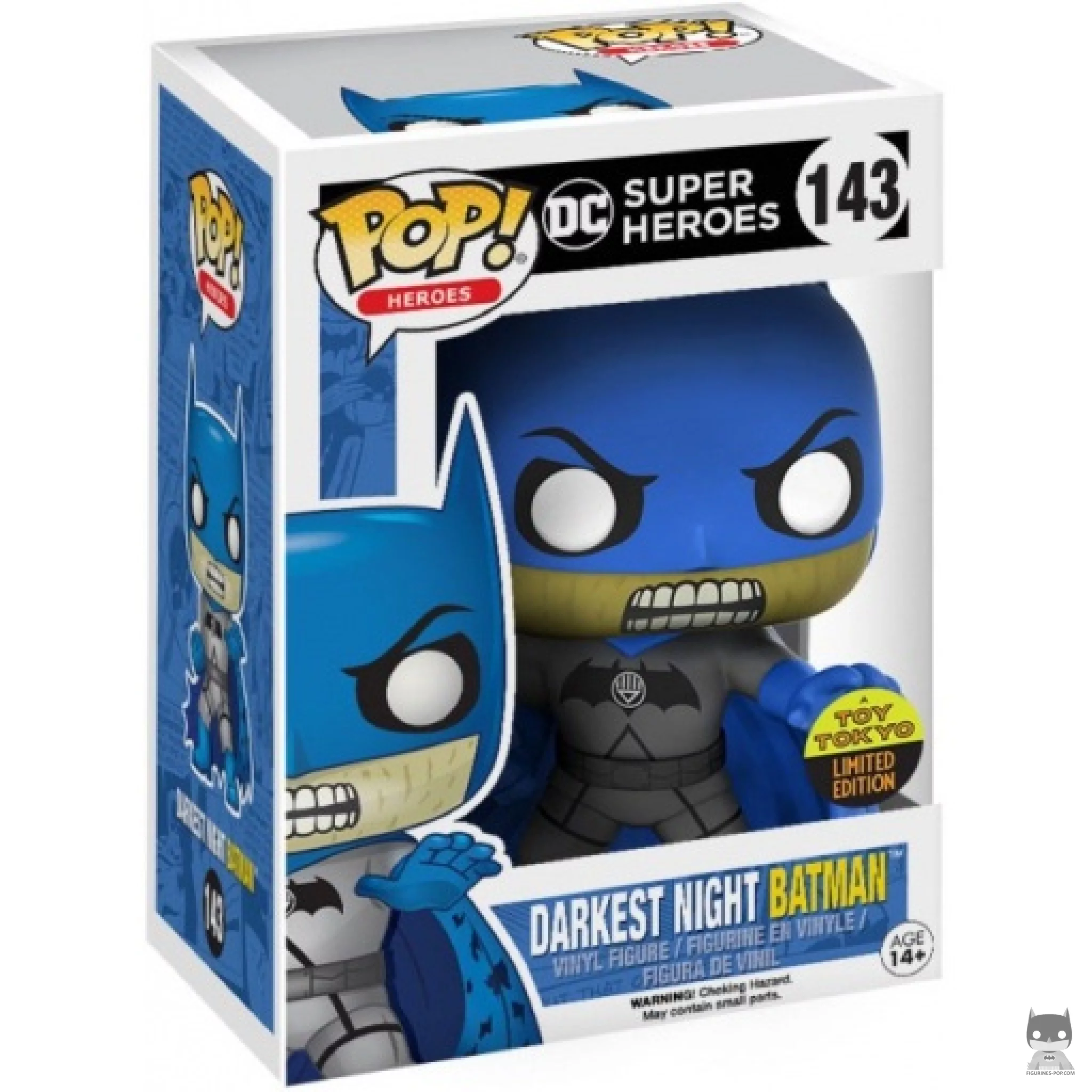 Figura Funko Pop! Batman Darkest Night en su caja