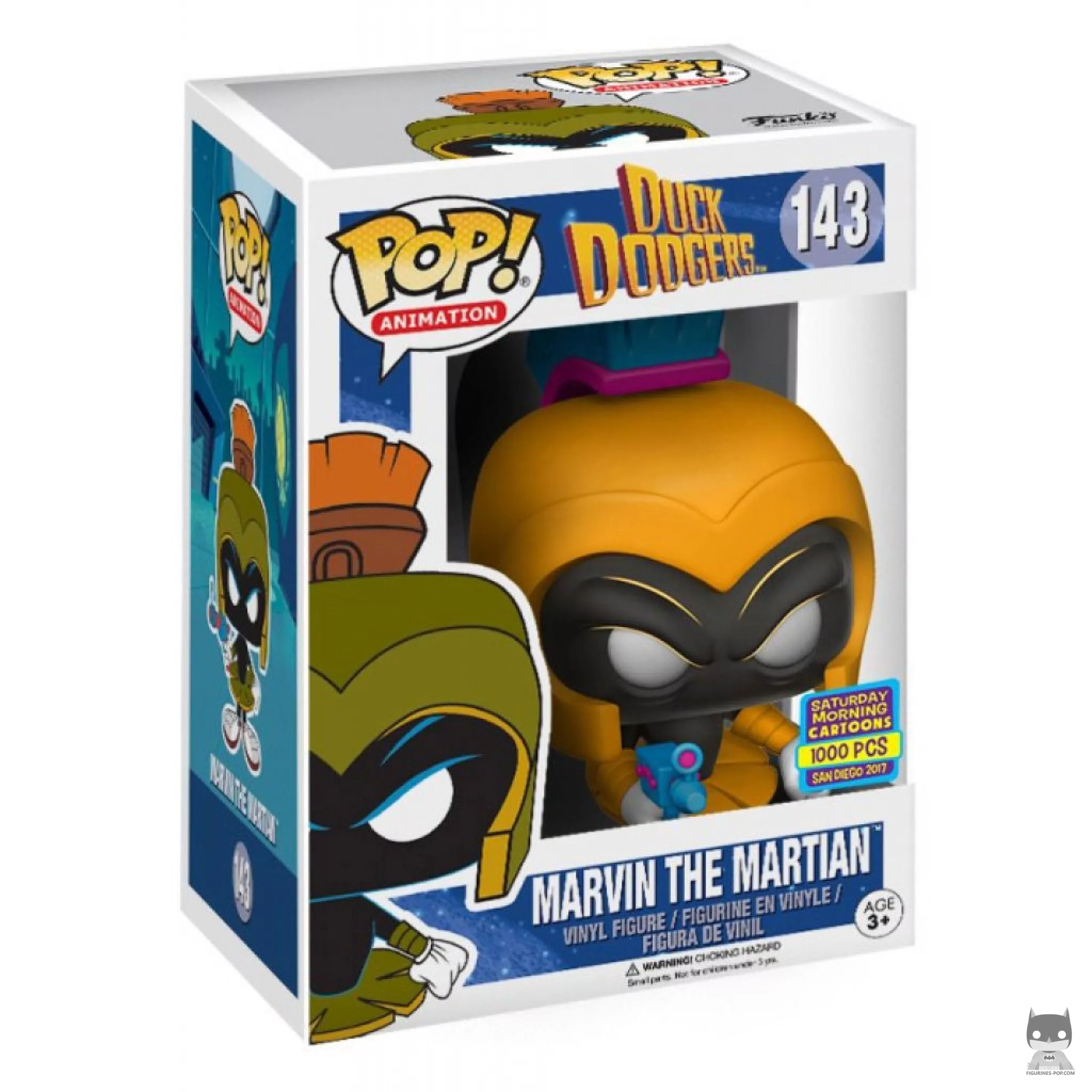 Figura Funko Pop! Marvin el Marciano (Naranja) en su caja