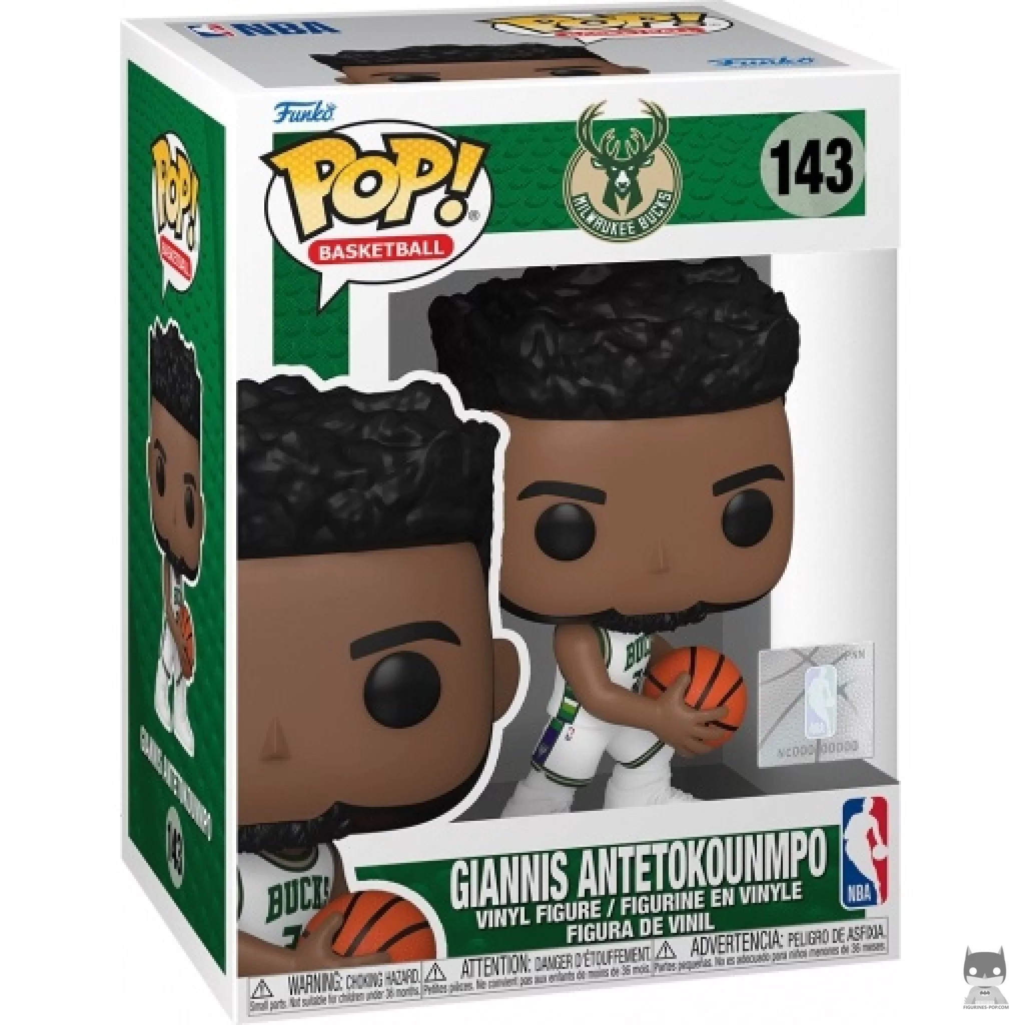 Figura Funko Pop! Giannis Antetokounmpo en su caja