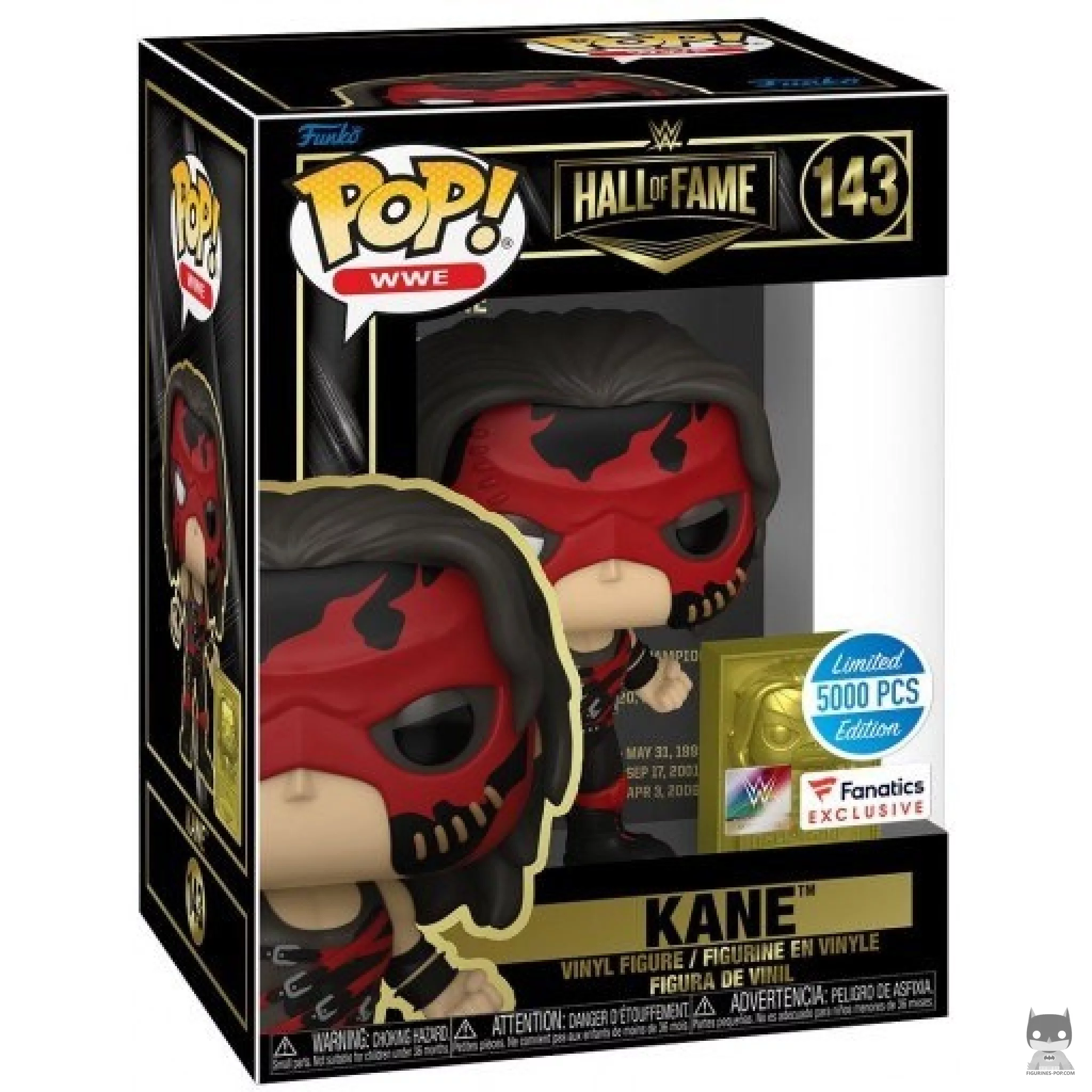 Figura Funko Pop! Kane (Hall of Fame 2021) en su caja