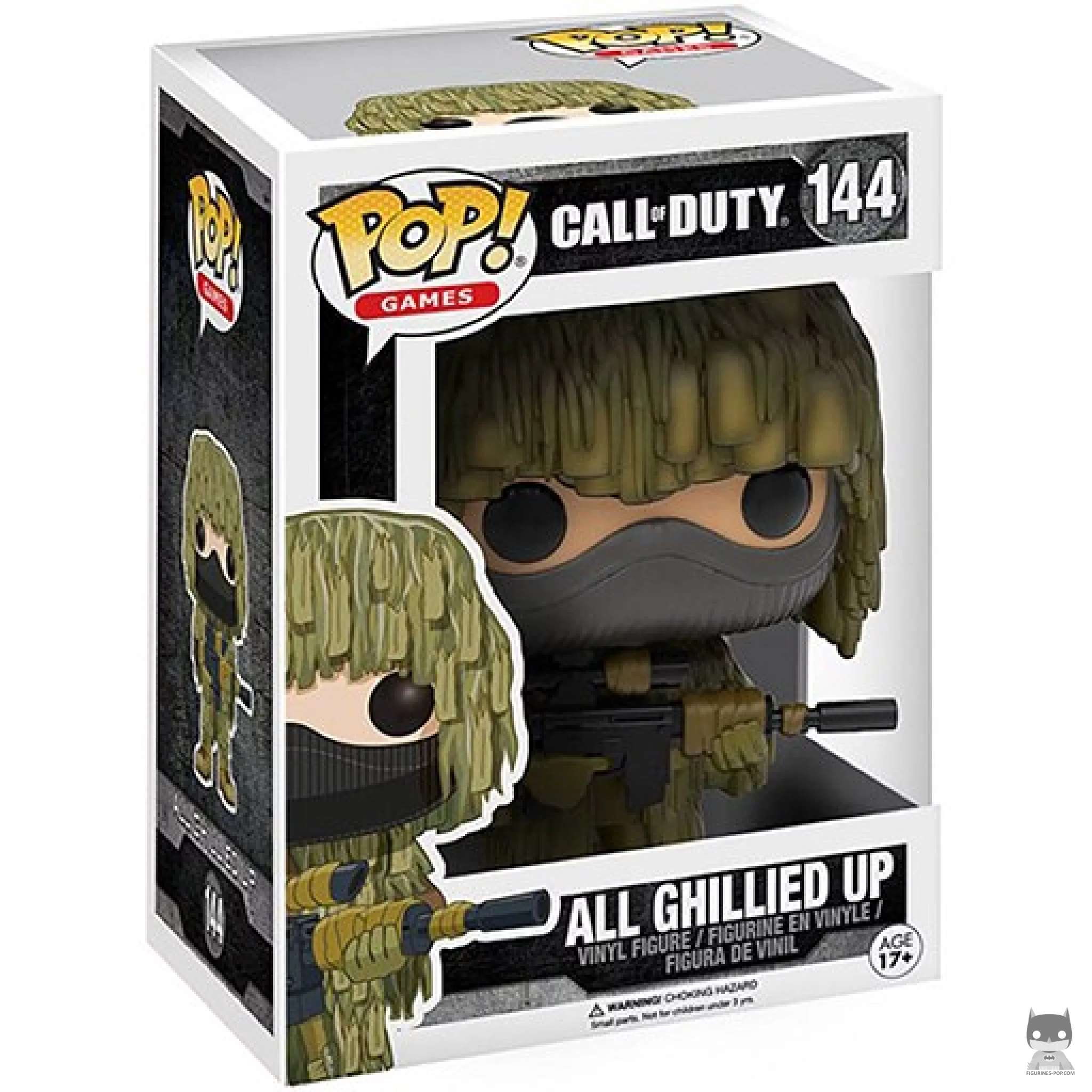 Figura Funko Pop! All Ghillied Up en su caja