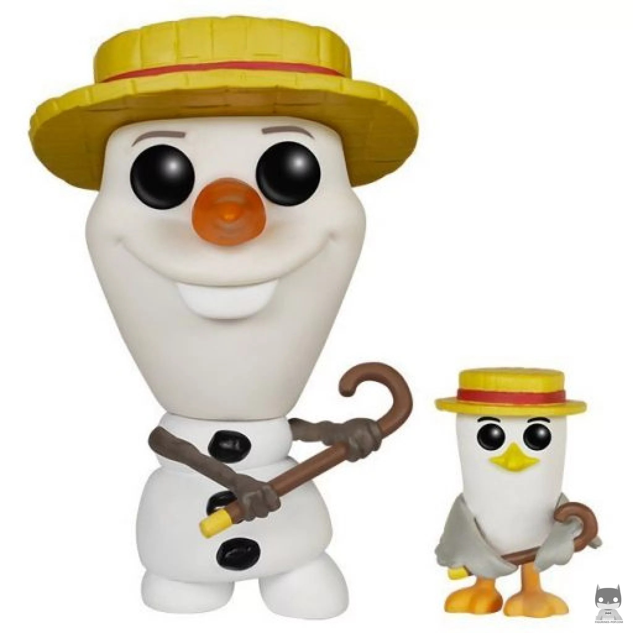 Figura Funko Pop! Olaf con sombrero y bastón (Frozen)