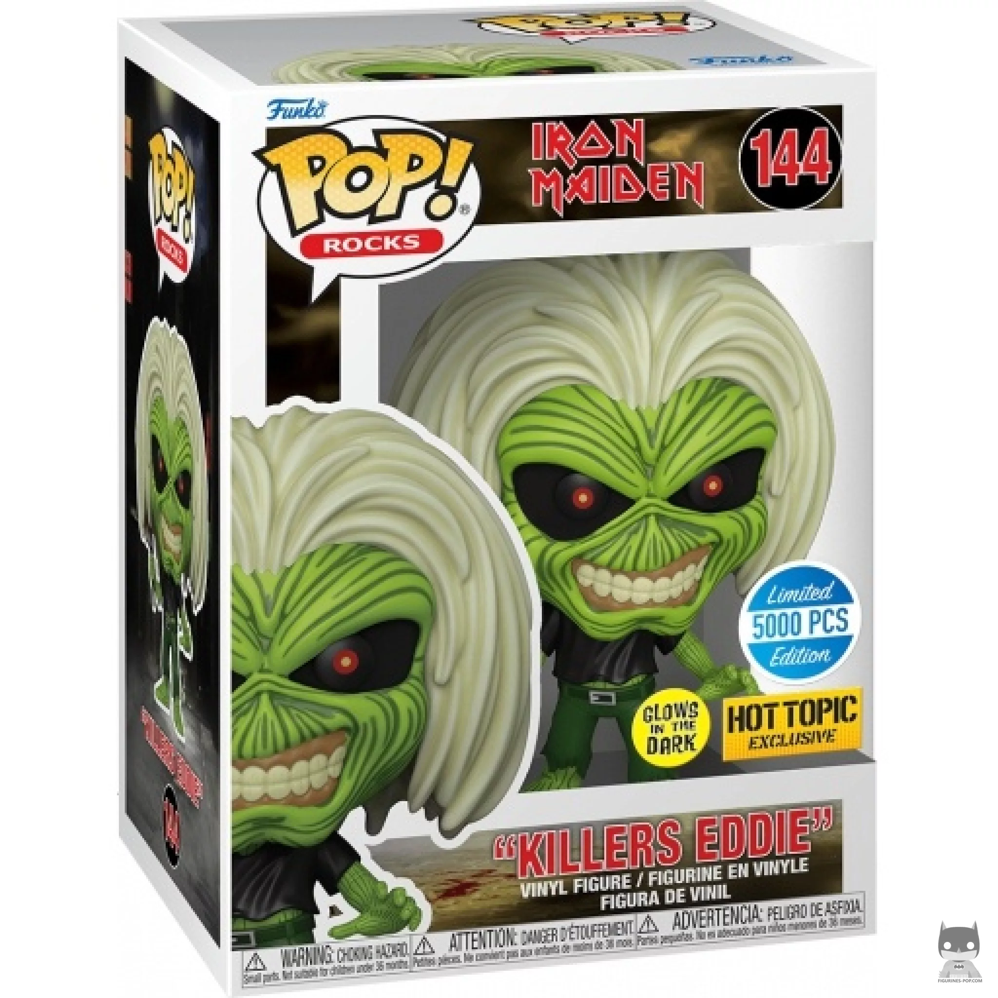 Figura Funko Pop! Eddie Killers (Brilla en la oscuridad) en su caja