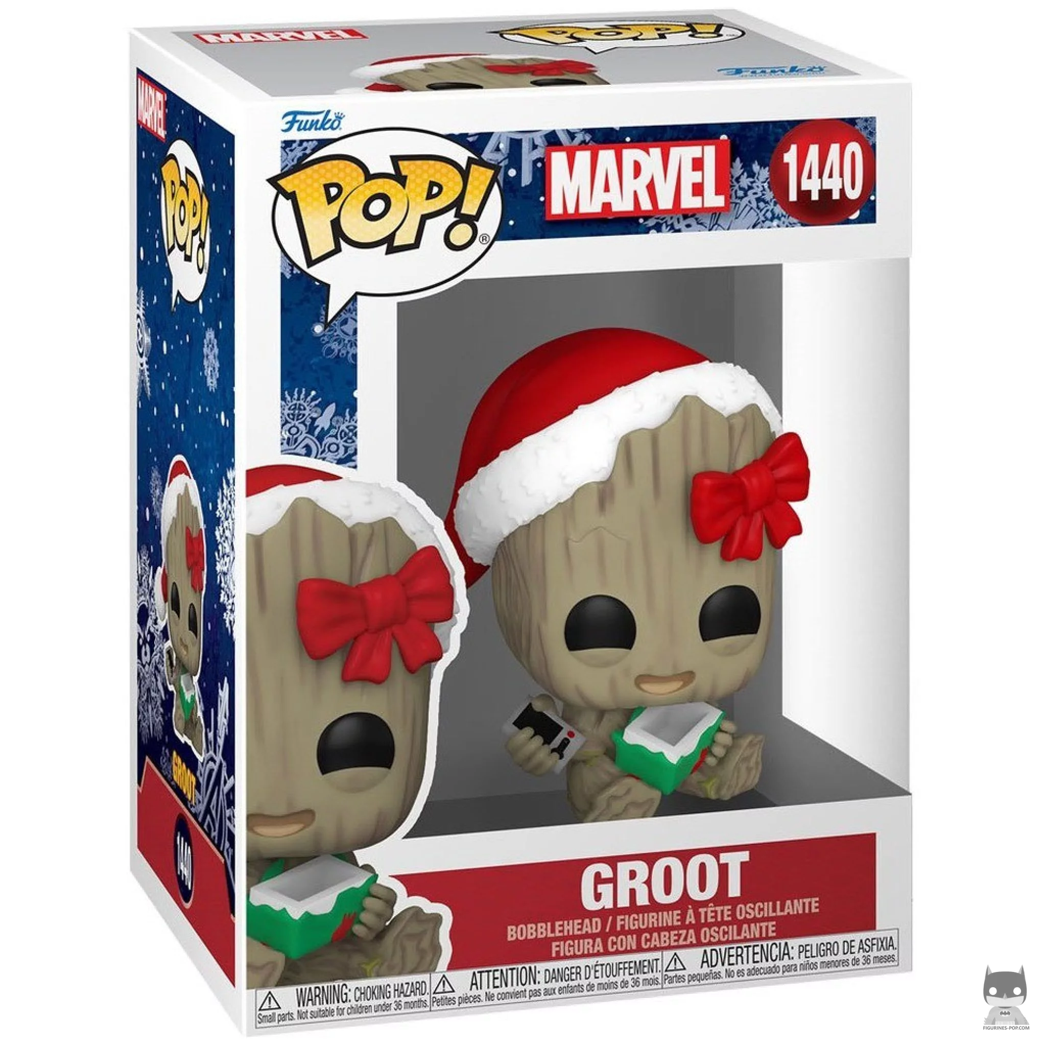 Figura Funko Pop! Groot (Navidad) en su caja