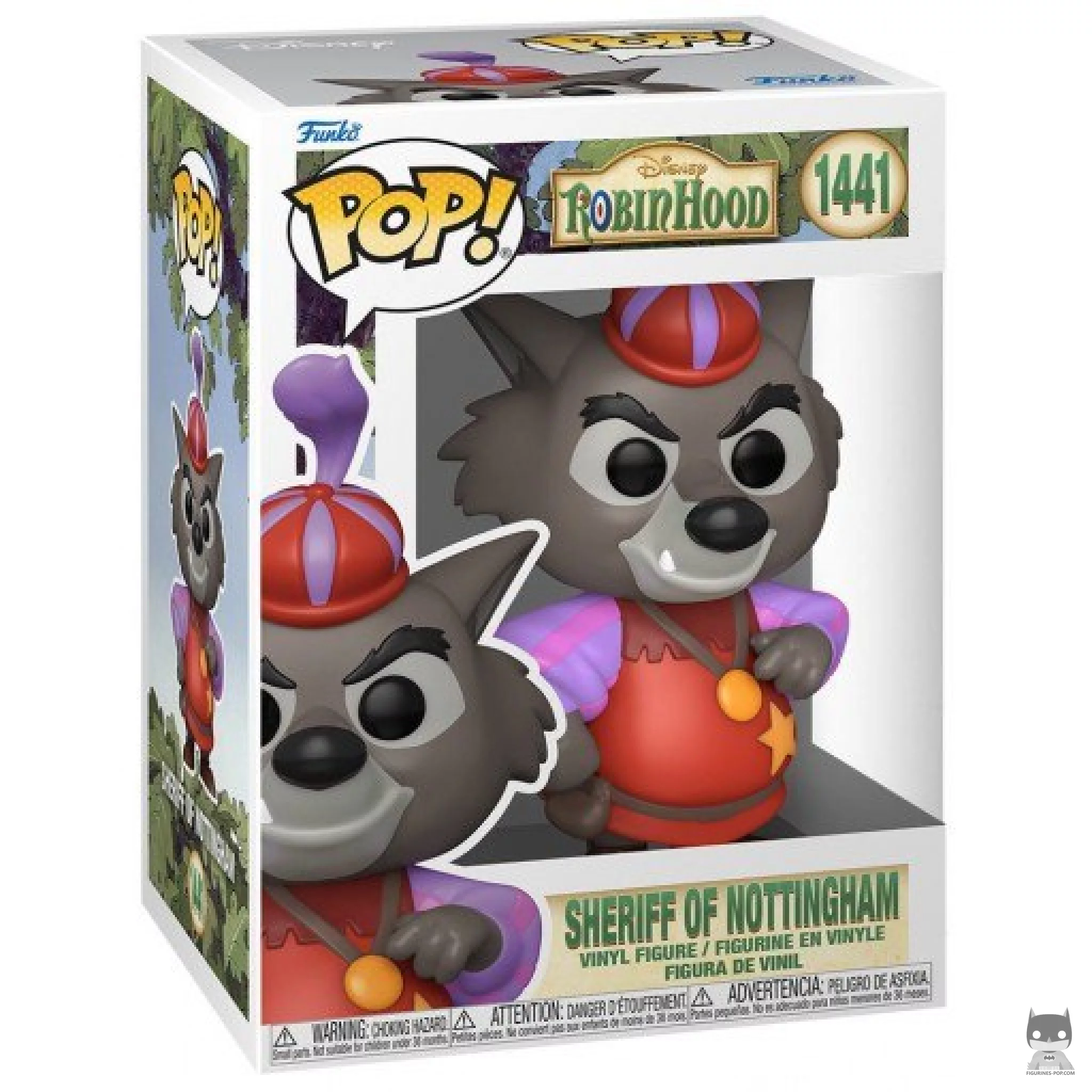 Figura Funko Pop! Sheriff de Nottingham en su caja