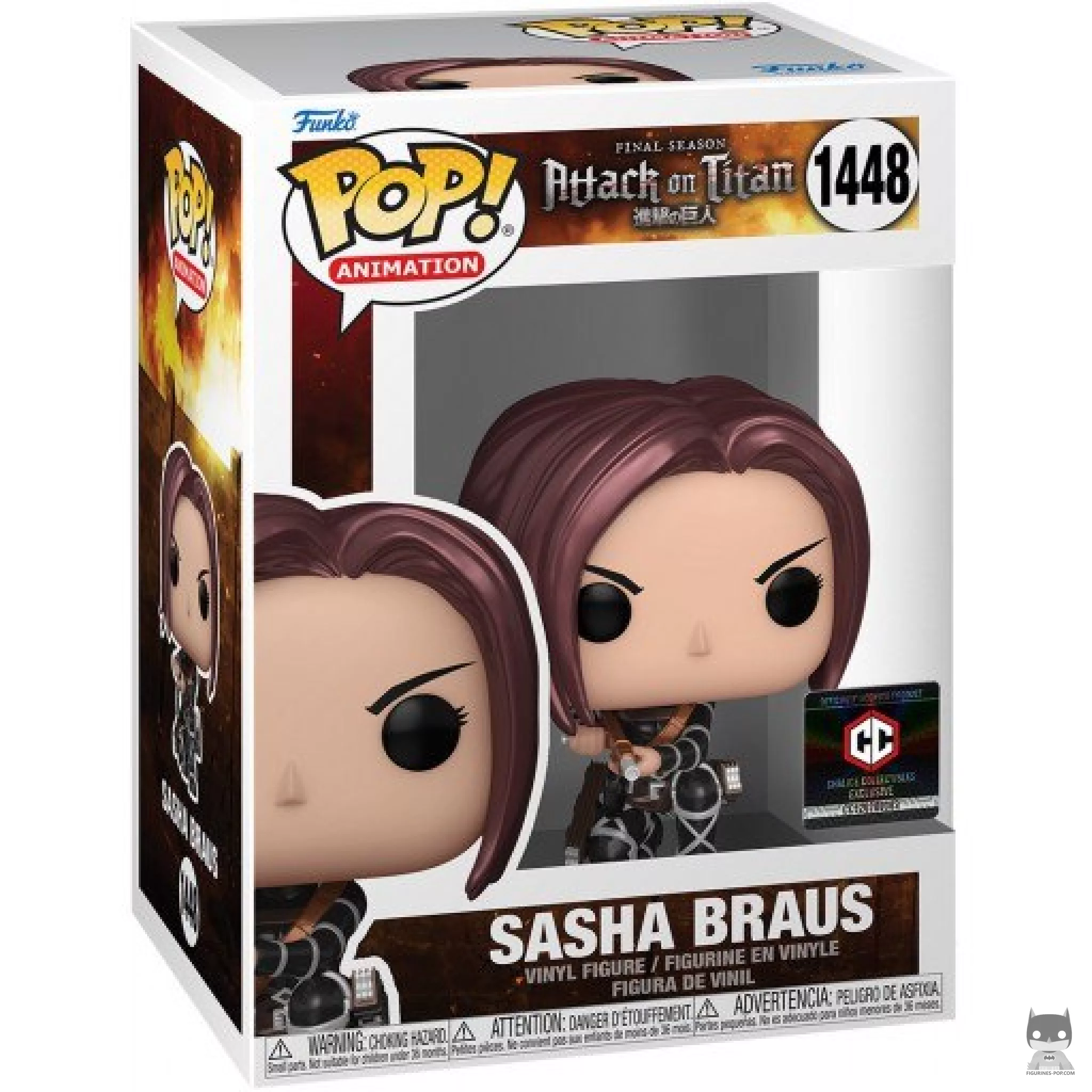 Figura Funko Pop! Sasha Braus (Metalizado) en su caja