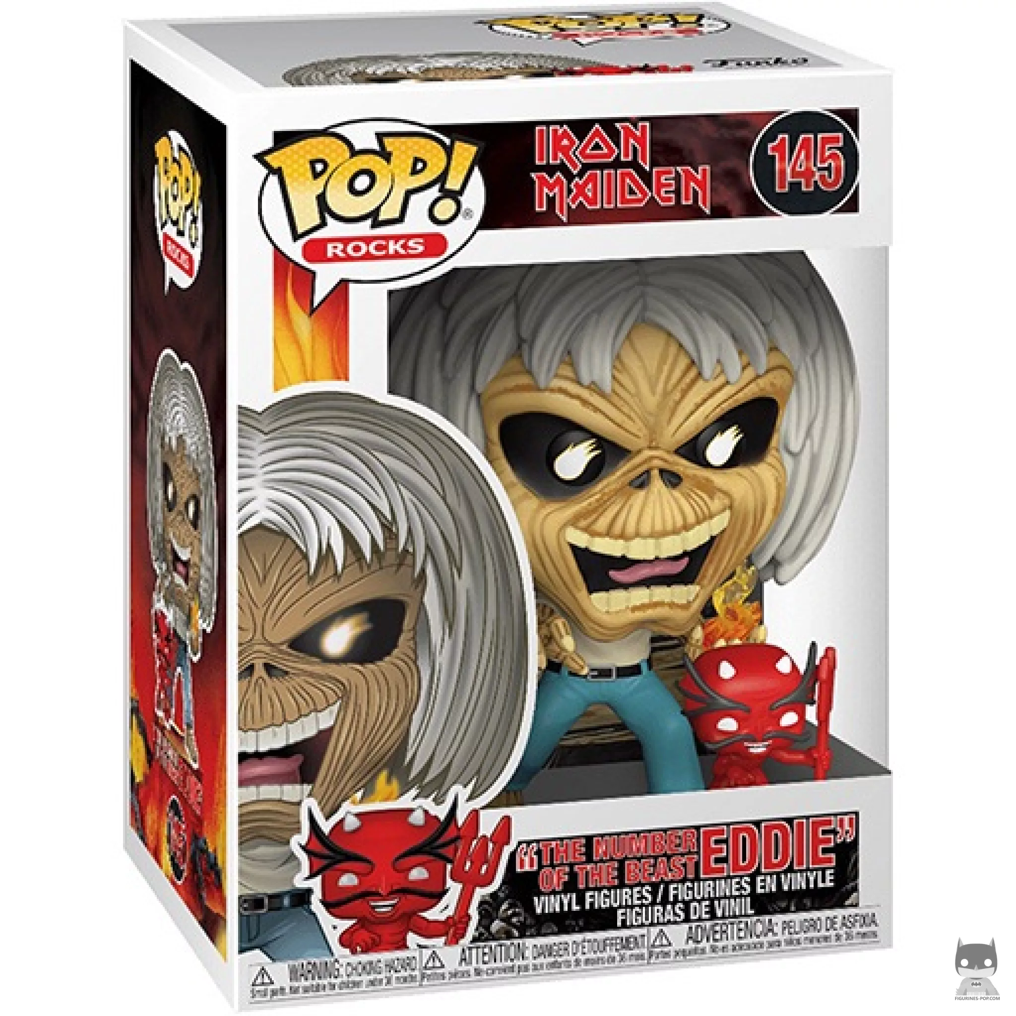 Figura Funko Pop! Eddie The Number of the Beast en su caja
