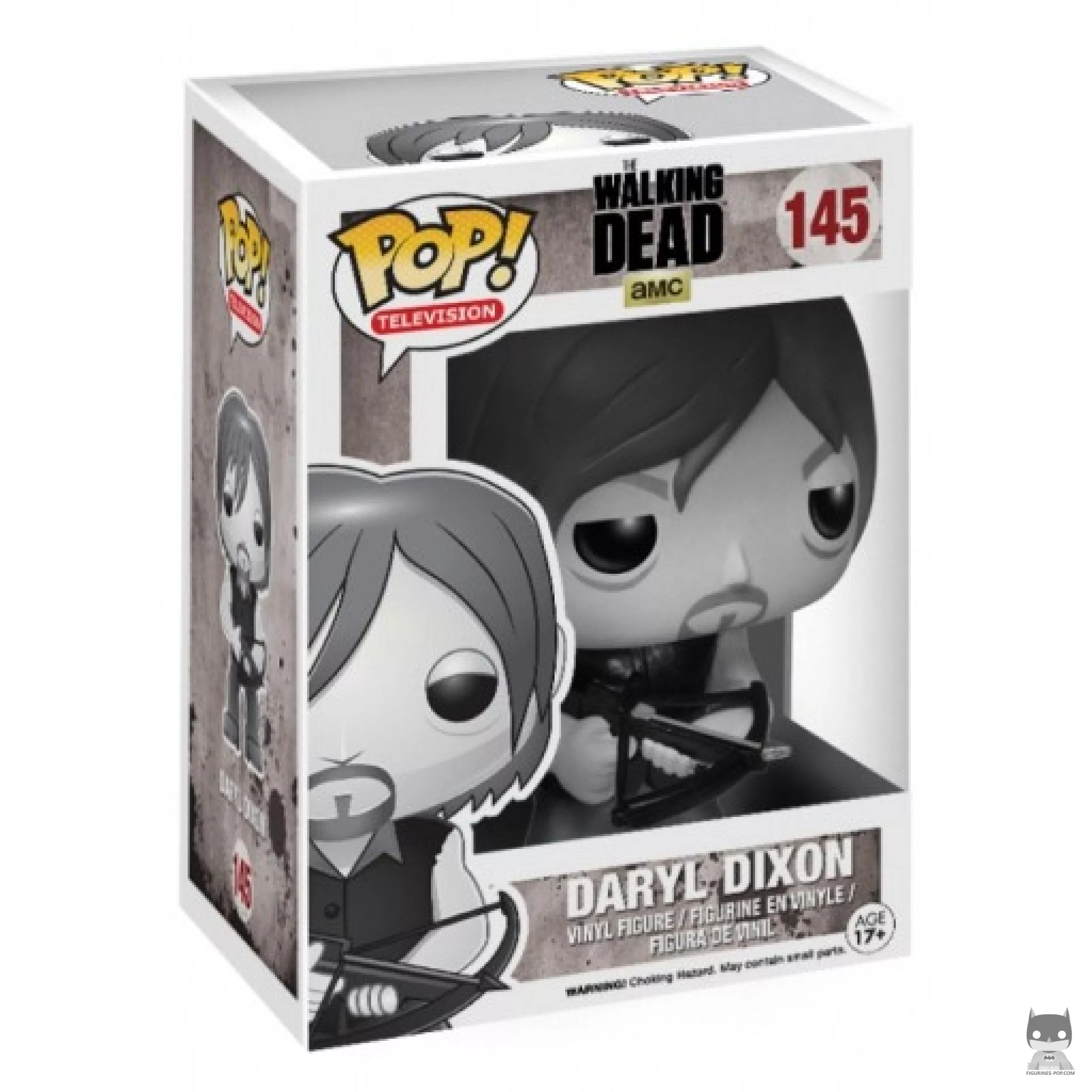 Figura Funko Pop! Daryl Dixon (Blanco y negro) en su caja