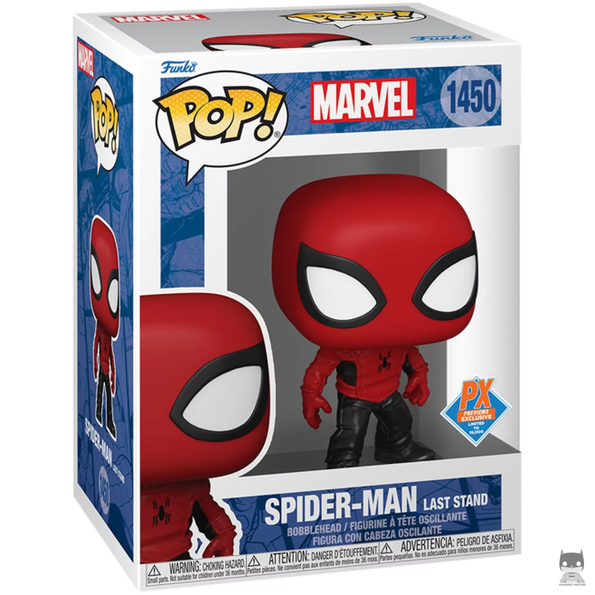 Figura Funko Pop! Spider-Man (Last Stand) en su caja