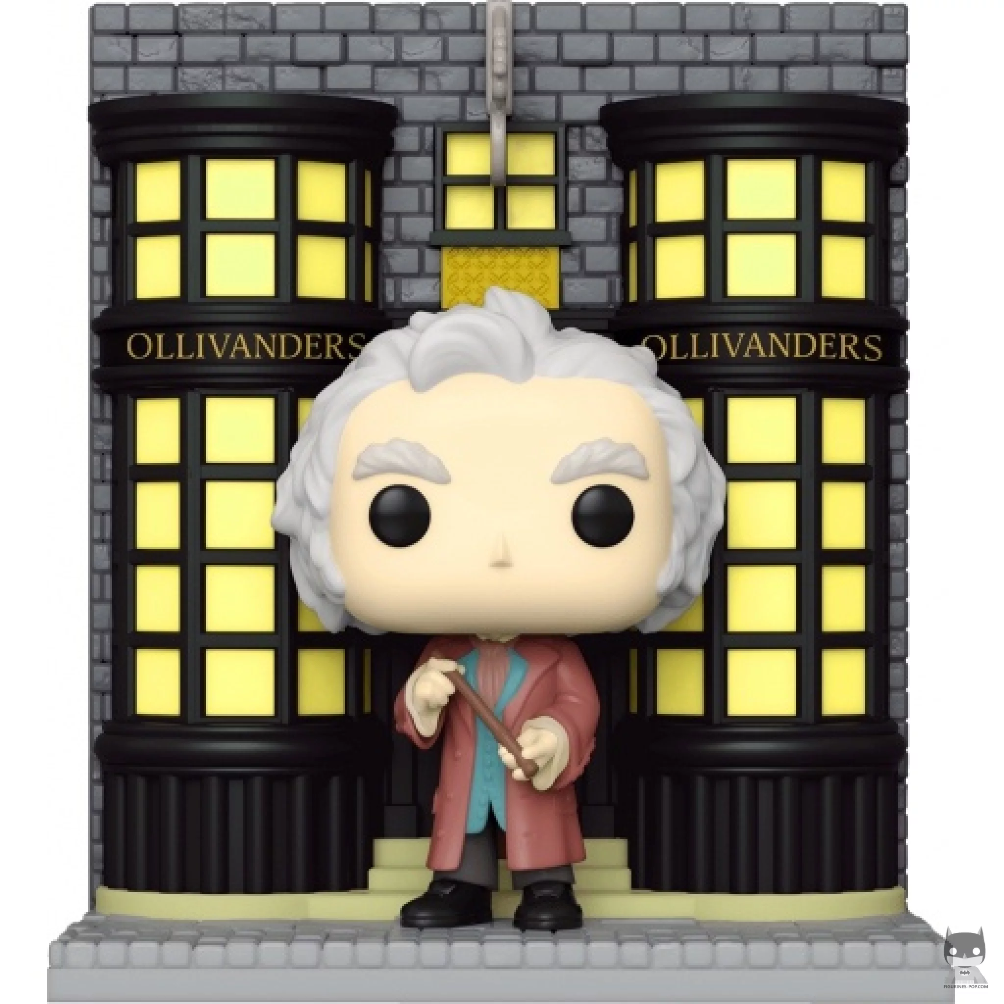 Figura Funko Pop! Garrick Ollivander con la tienda de varitas Ollivander (Callejón Diagon) (Harry Potter)