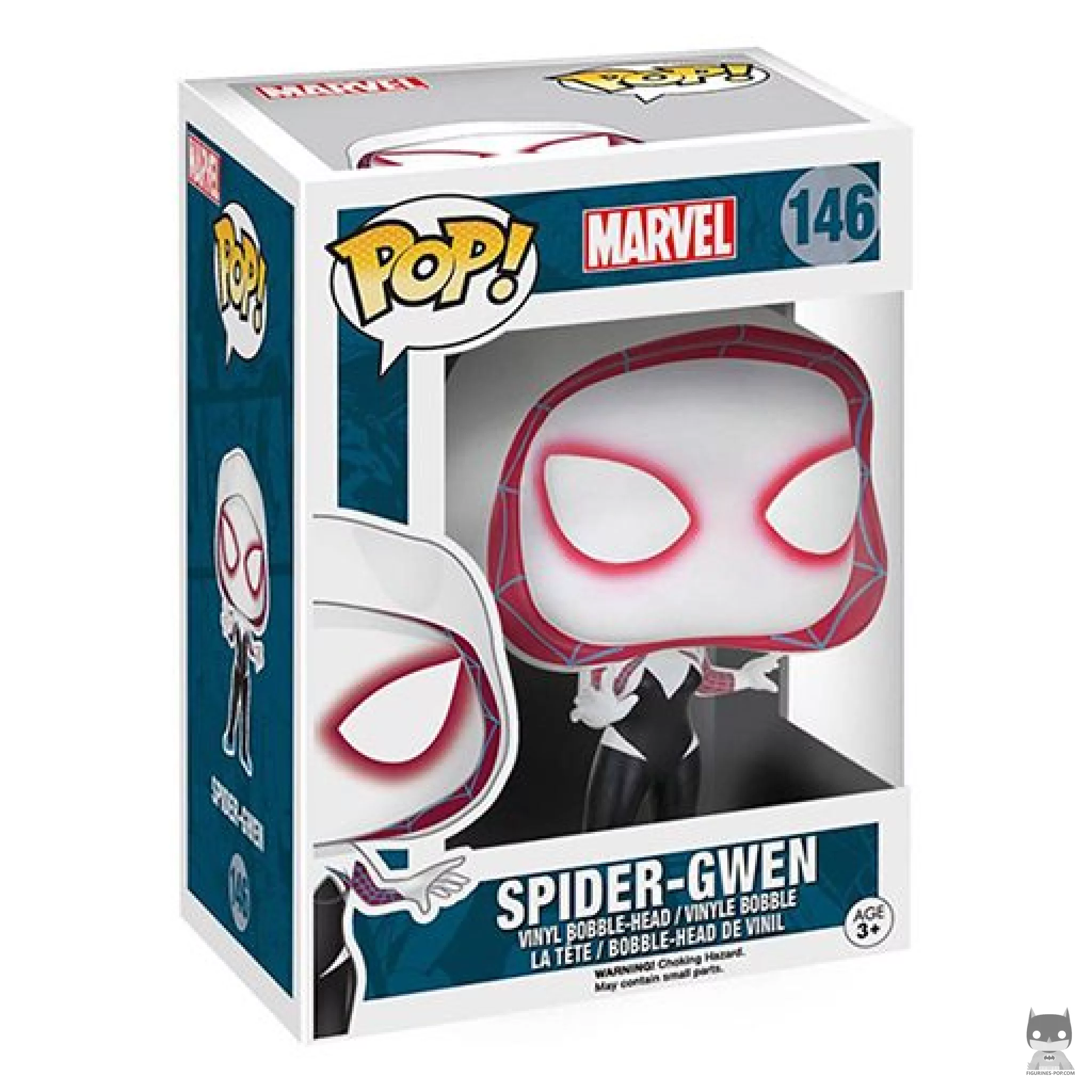 Figura Funko Pop! Spider-Gwen en su caja