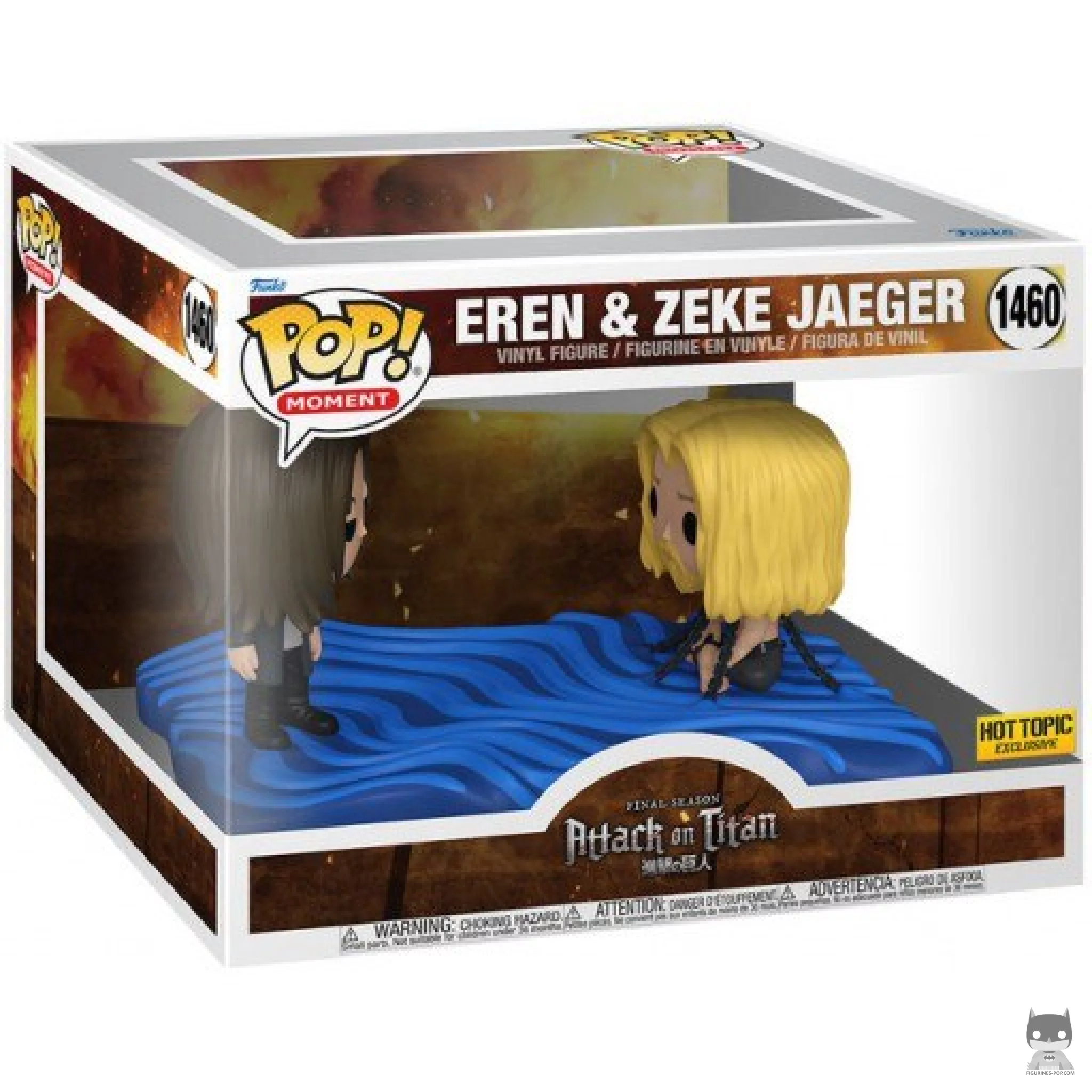 Figura Funko Pop! Eren & Zeke Jaeger en su caja