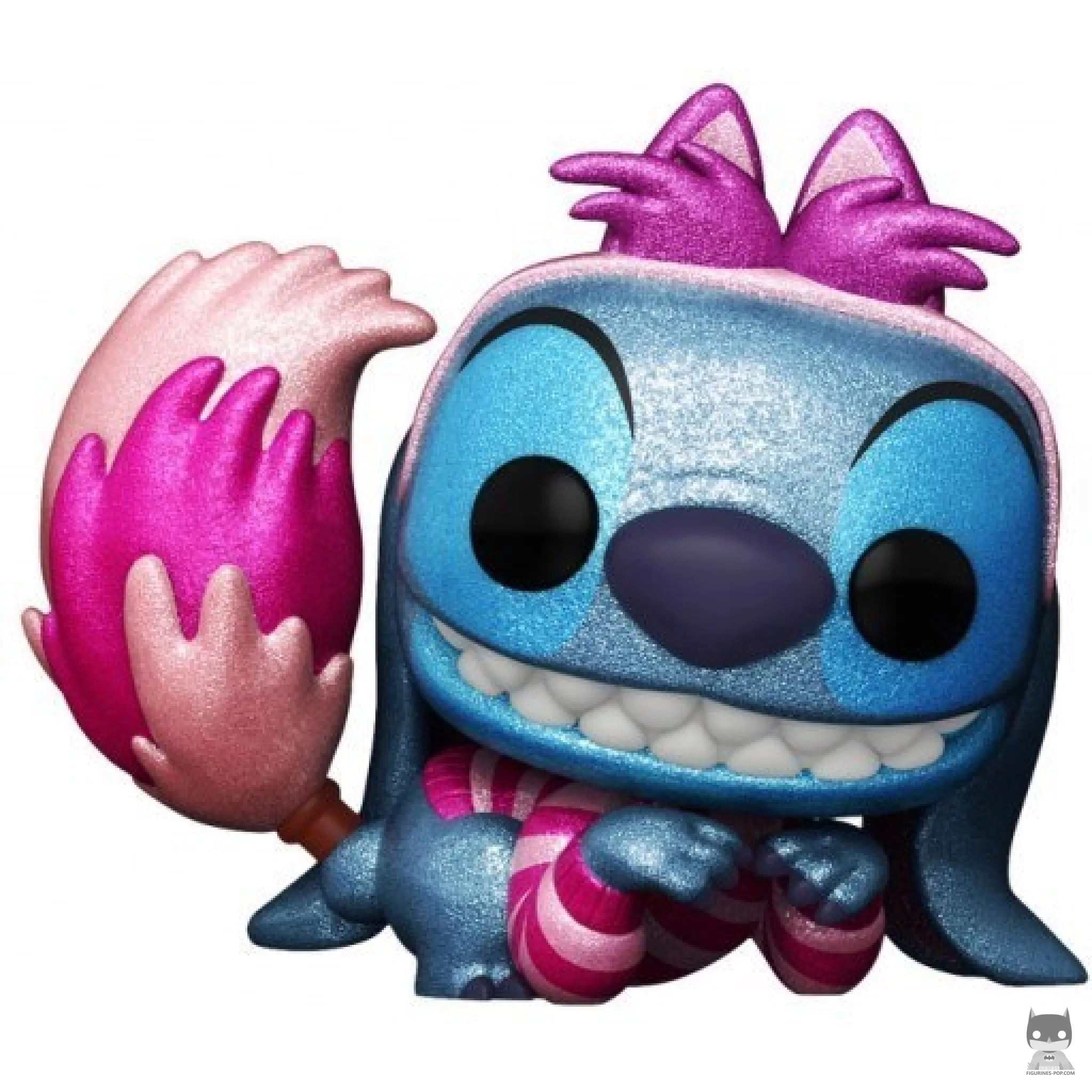 Figura Funko Pop! Stitch como Gato de Cheshire (Purpurina de diamante) (Lilo y Stitch)