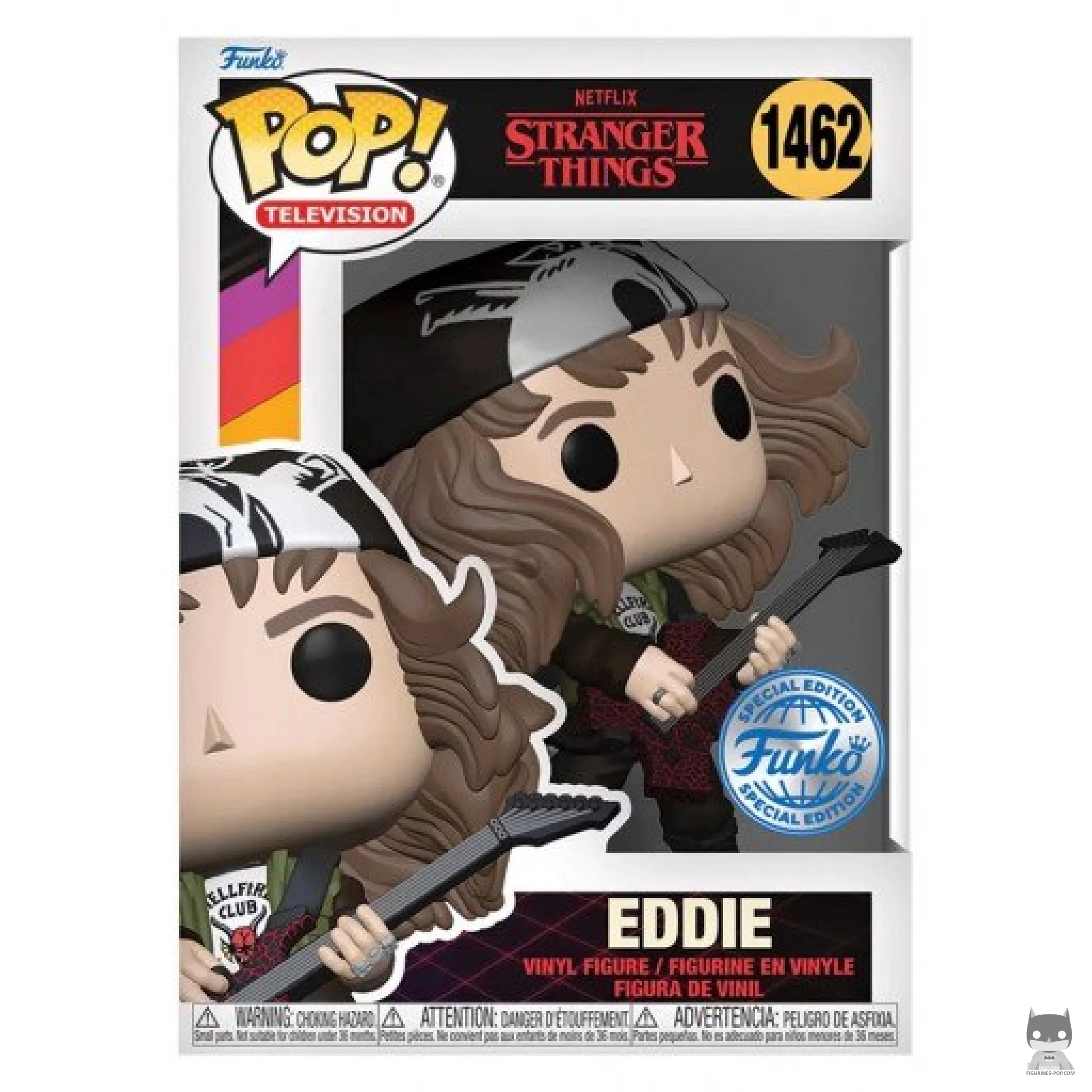 Figura Funko Pop! Eddie (Metalizado) en su caja