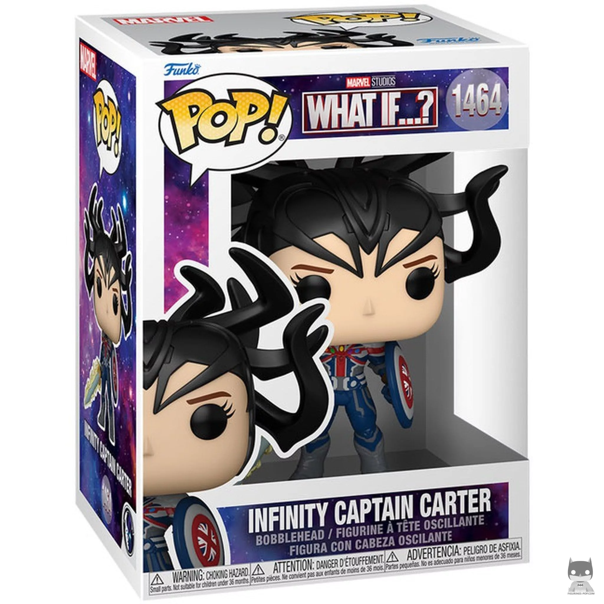 Figura Funko Pop! Capitana Carter del Infinito en su caja
