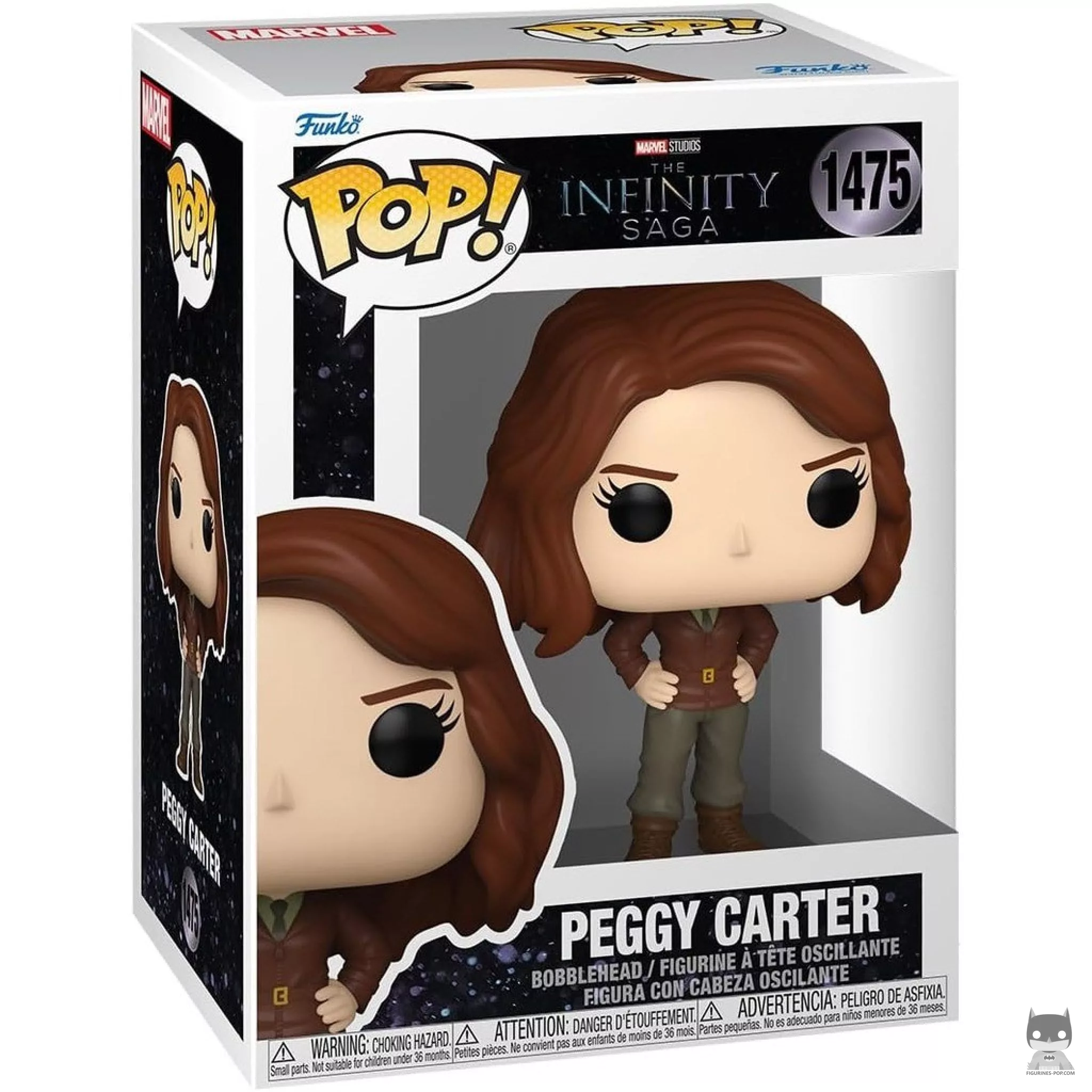 Figura Funko Pop! Peggy Carter en su caja