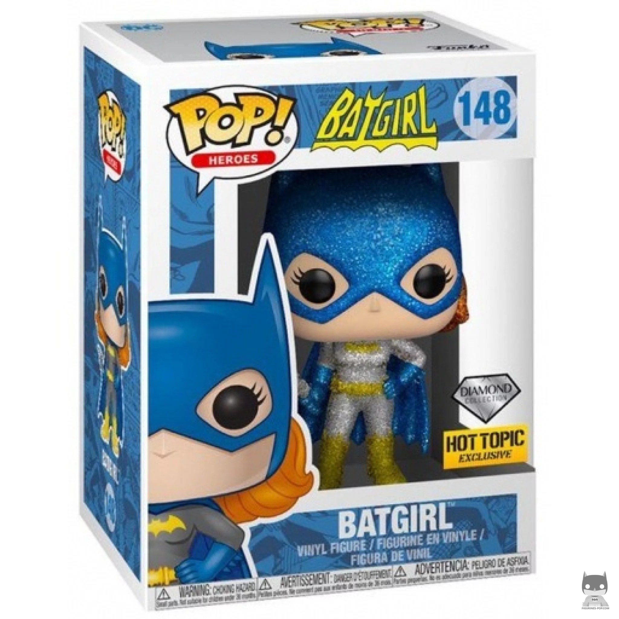 Figura Funko Pop! Batgirl (Purpurina de diamante) en su caja