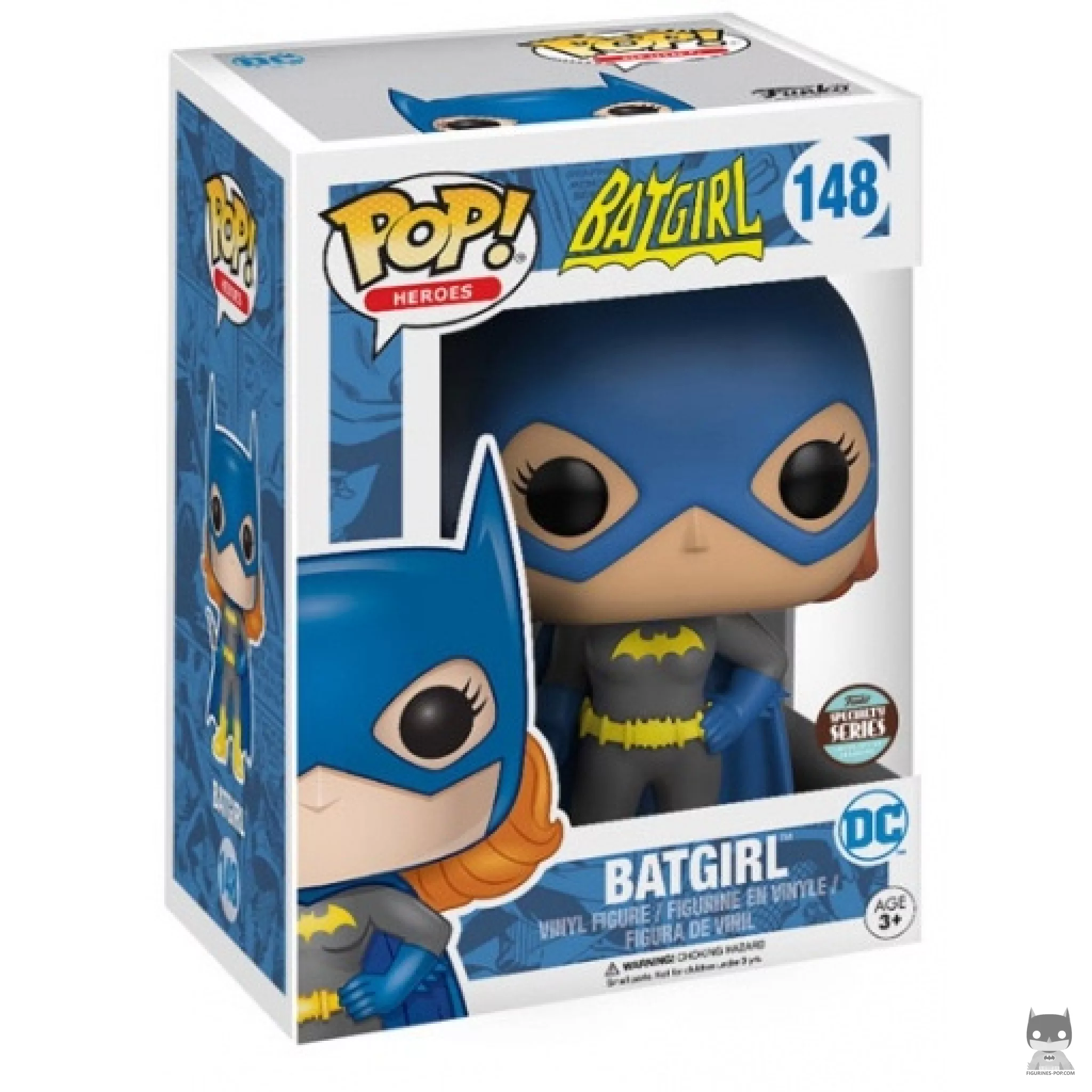 Figura Funko Pop! Batgirl (Traje gris) en su caja