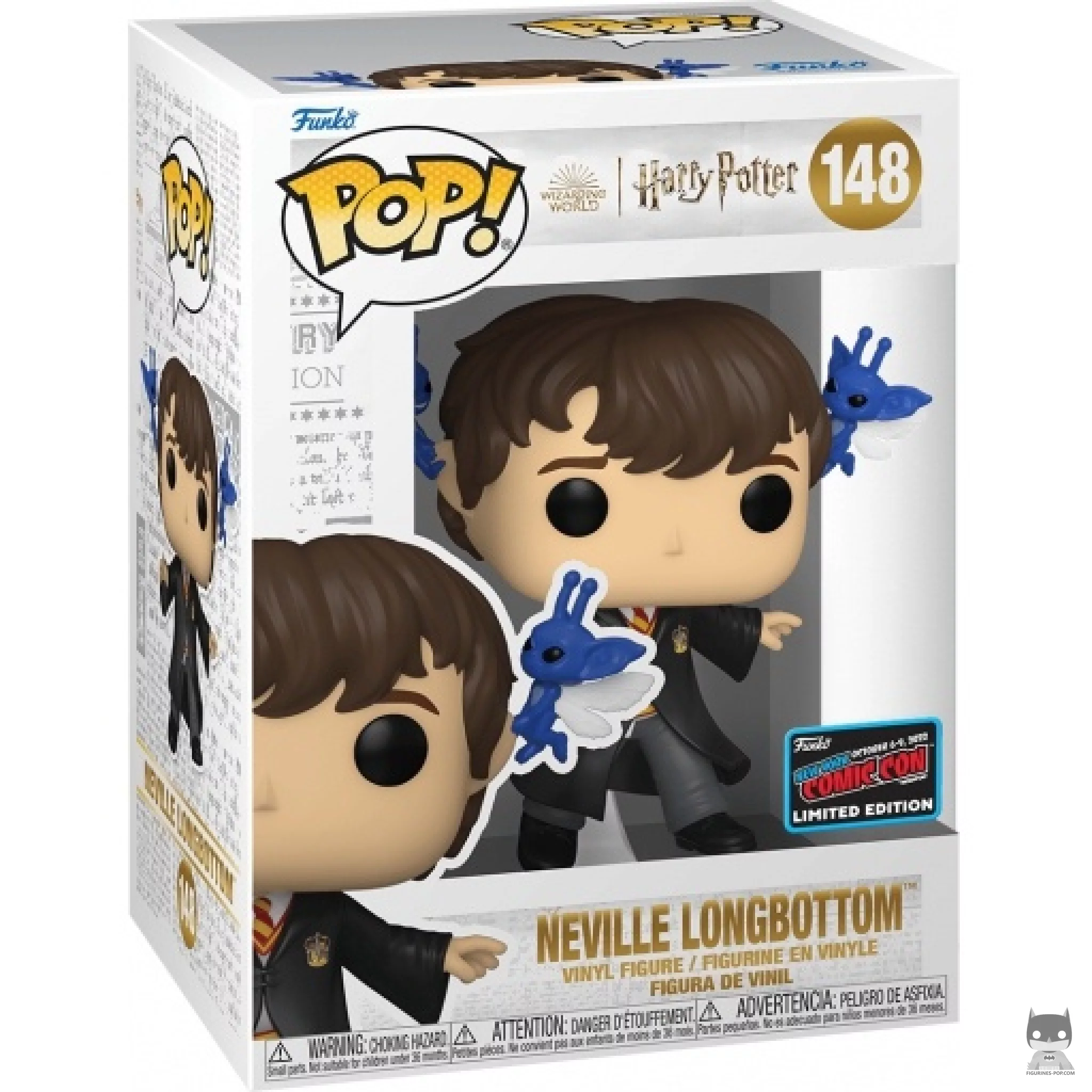Figura Funko Pop! Neville Longbottom con duendecillos en su caja