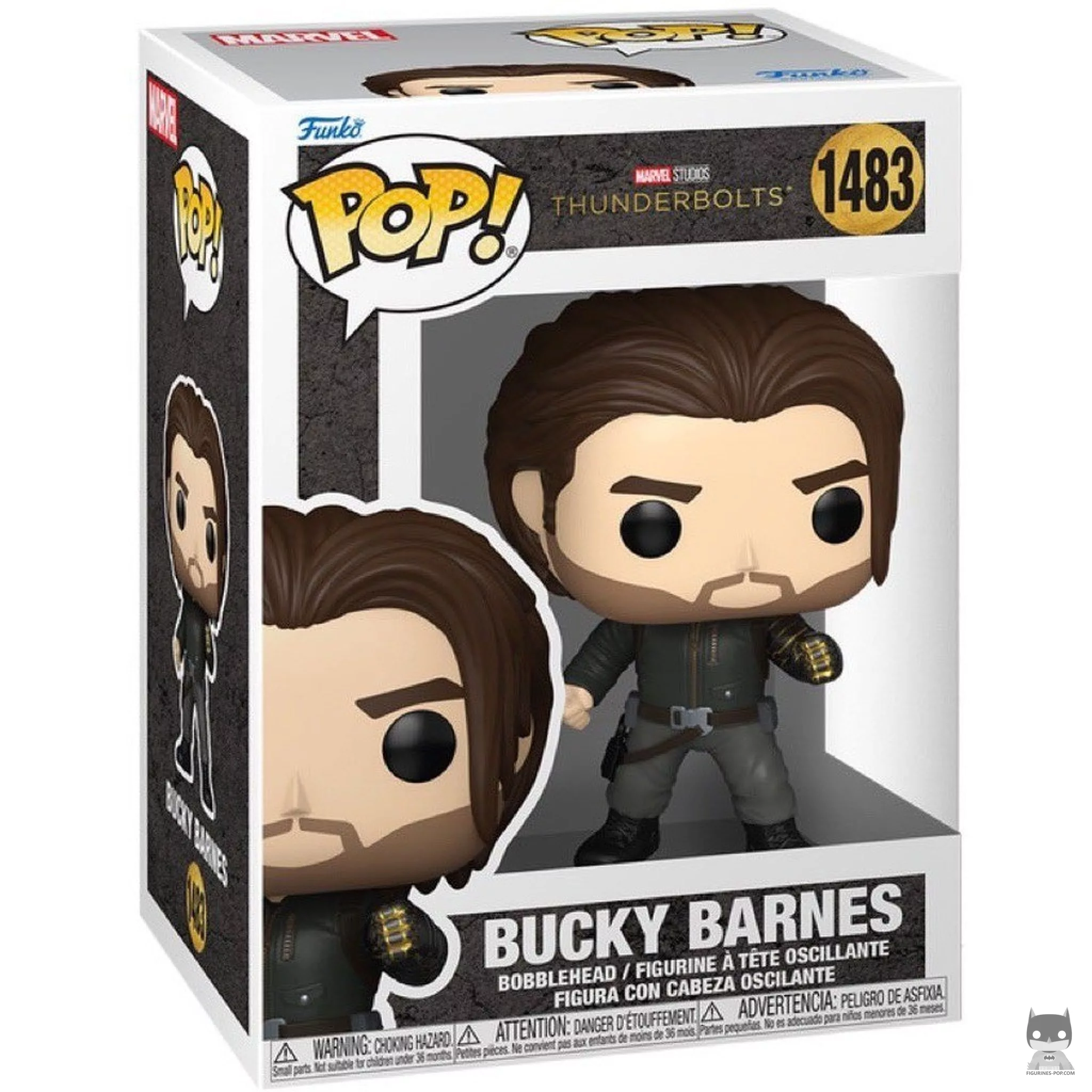 Figura Funko Pop! Bucky Barnes en su caja
