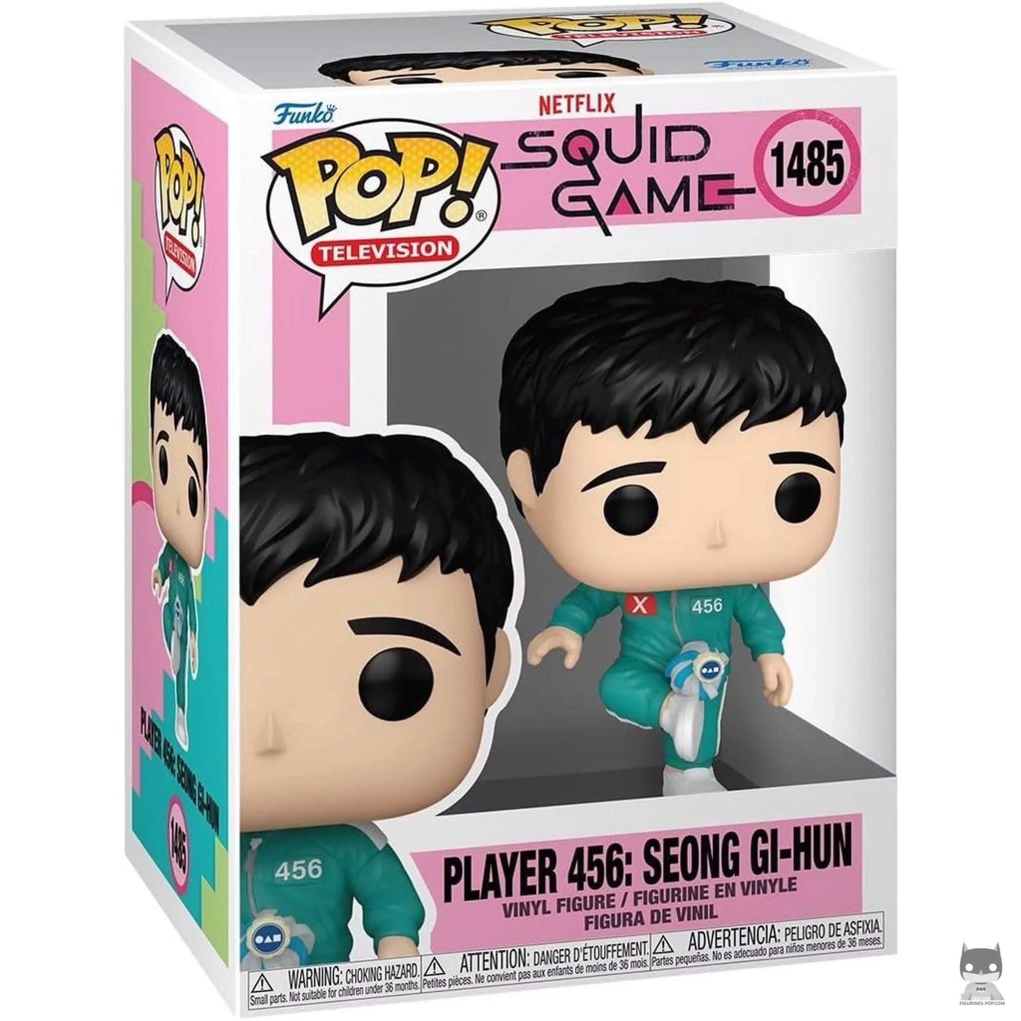 Figura Funko Pop! Jugador 456: Seong Gi-hun en su caja
