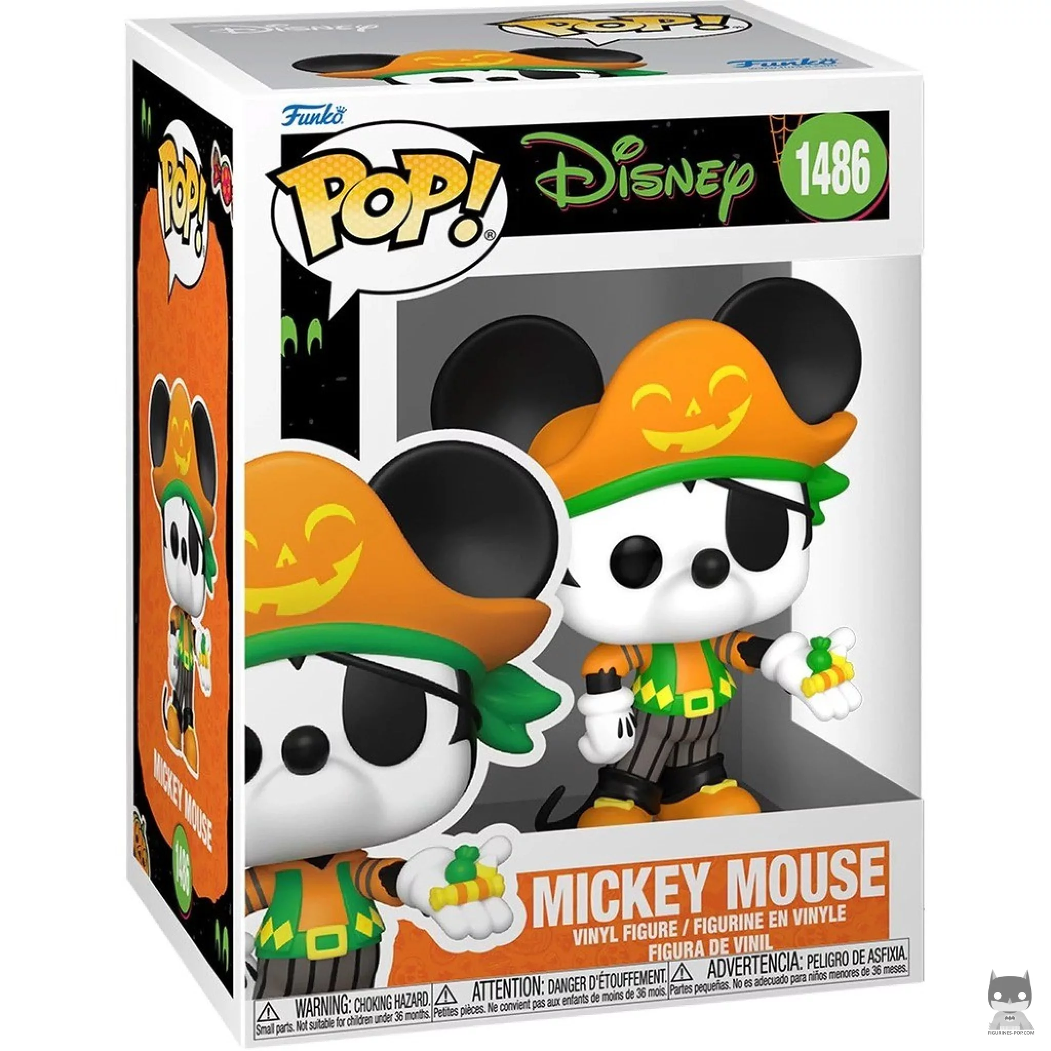 Figura Funko Pop! Mickey Mouse disfrazado de pirata en su caja
