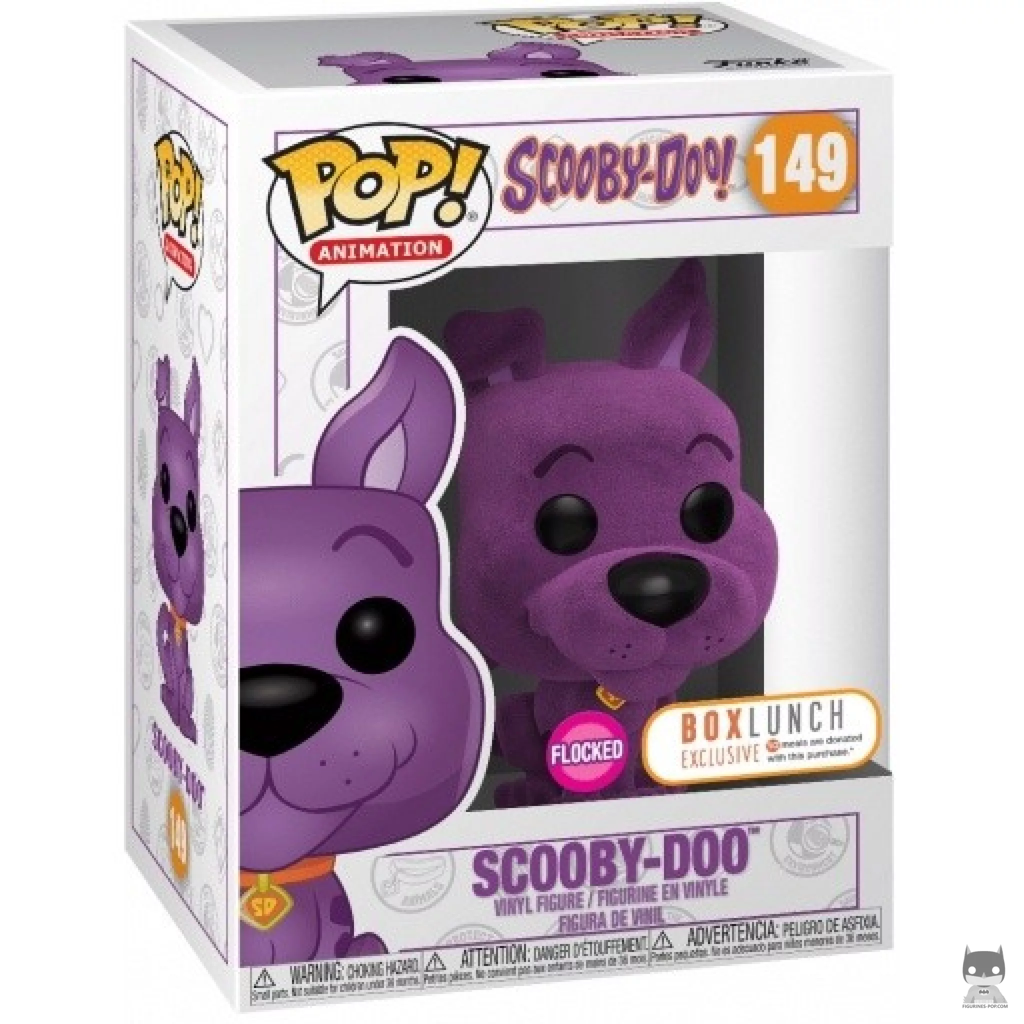 Figura Funko Pop! Scooby-Doo (Morado) en su caja