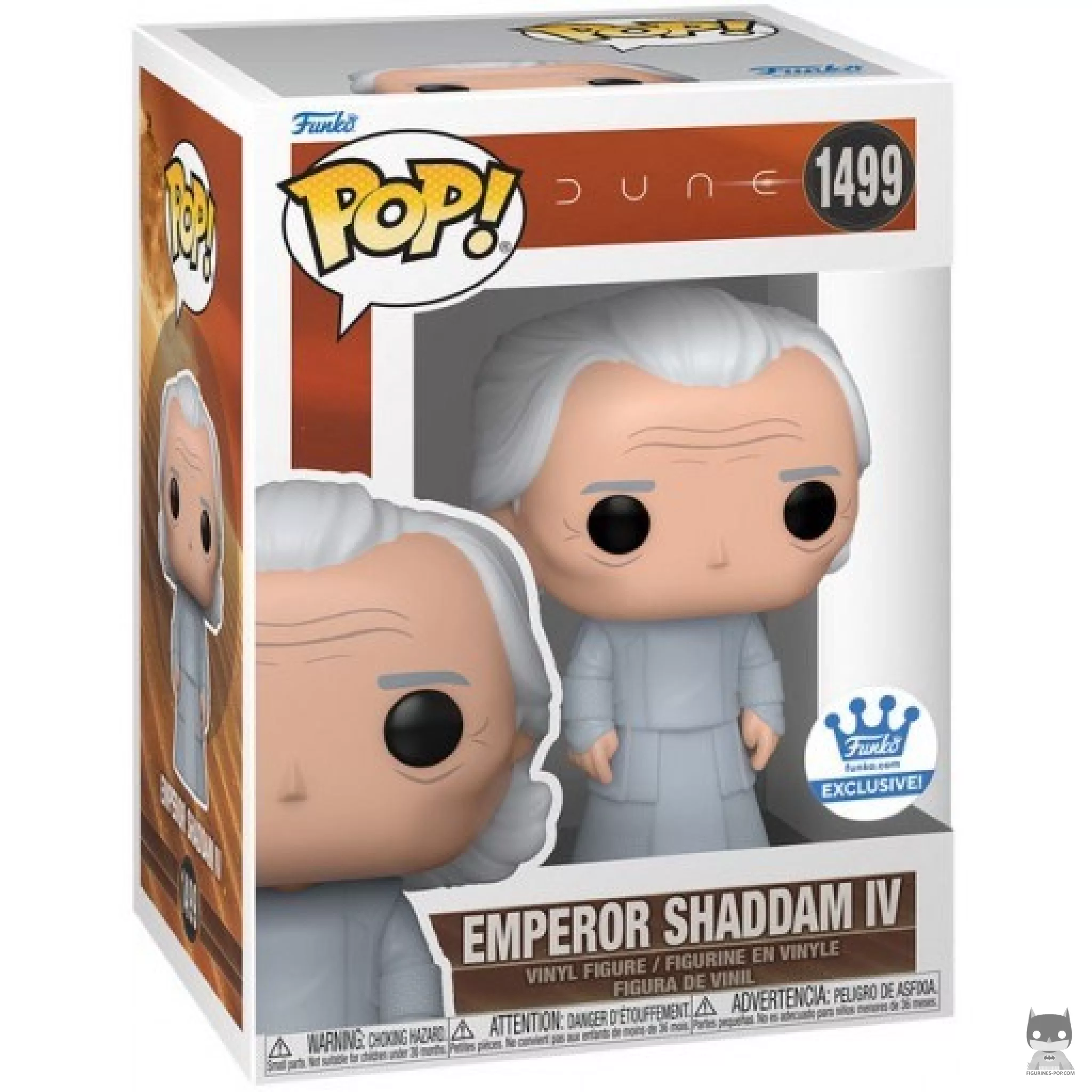 Figura Funko Pop! Emperador Shaddam IV en su caja