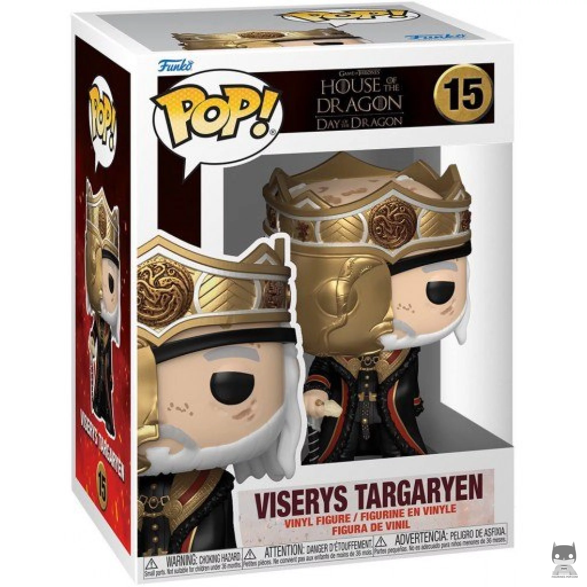 Figura Funko Pop! Viserys Targaryen en su caja