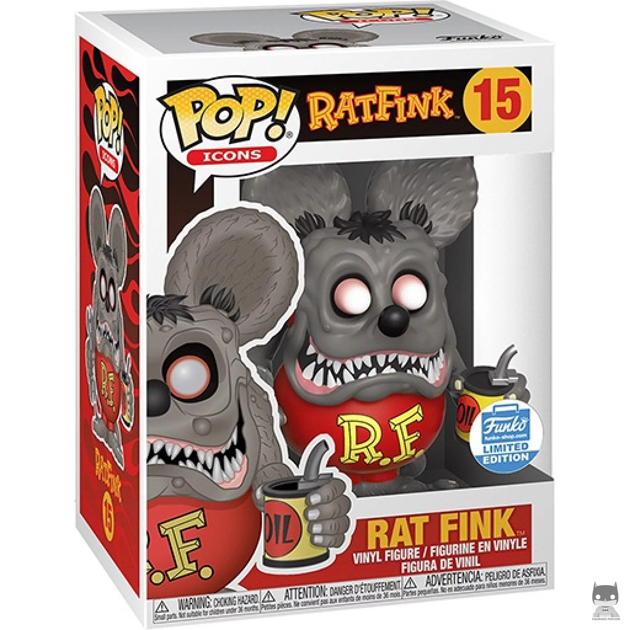 Figura Funko Pop! Rat Fink en su caja