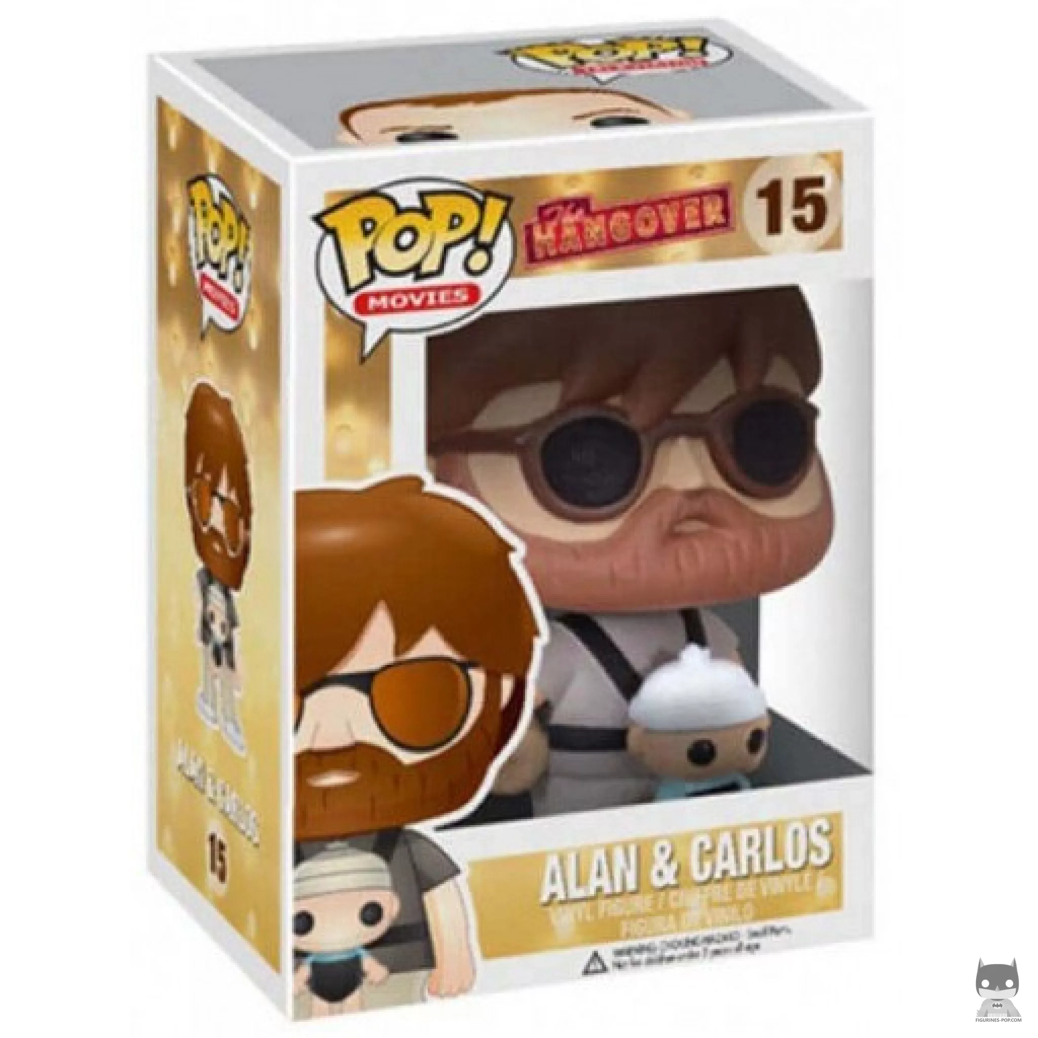 Figura Funko Pop! Alan & el bebé Carlos en su caja