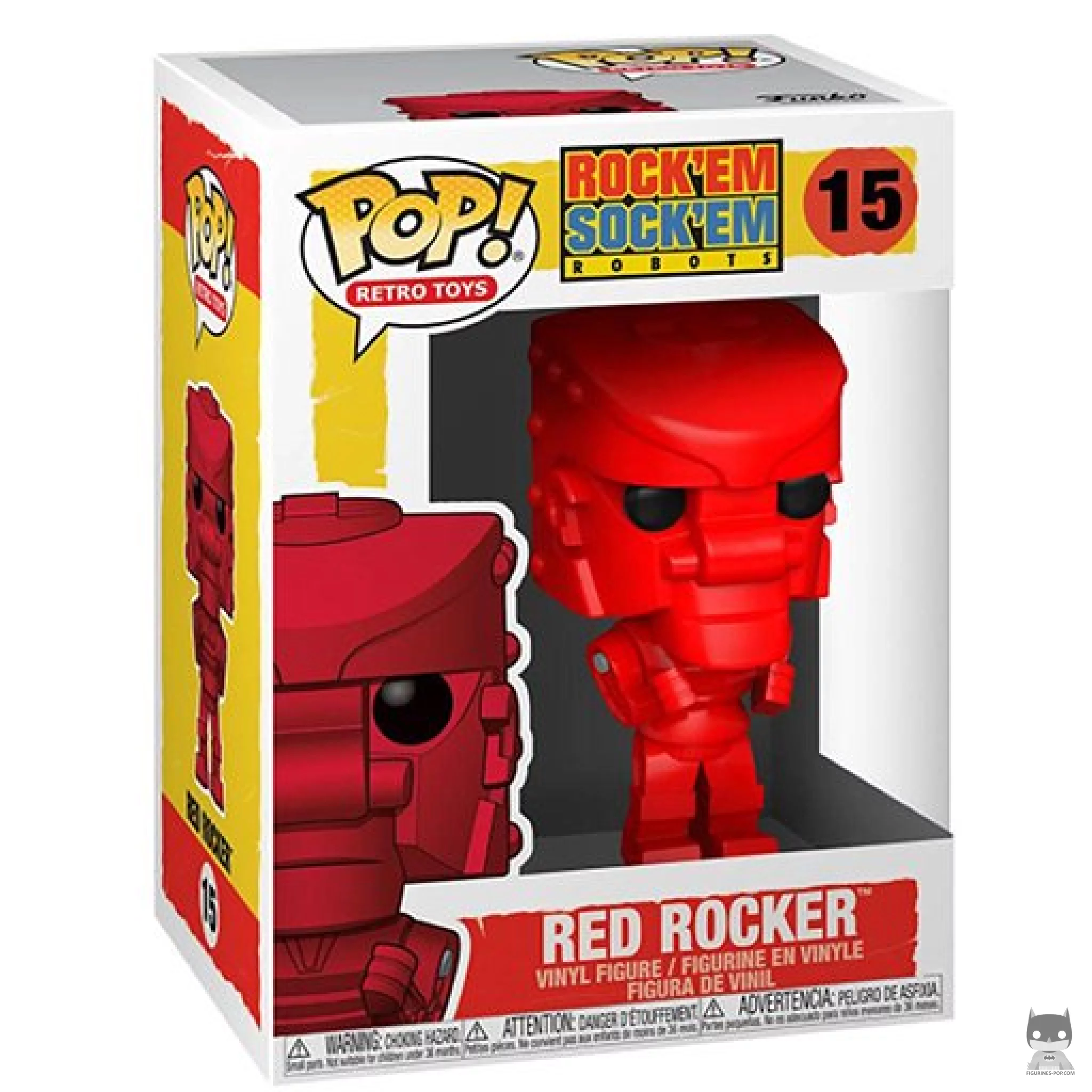 Figura Funko Pop! Red Rocker Robot en su caja