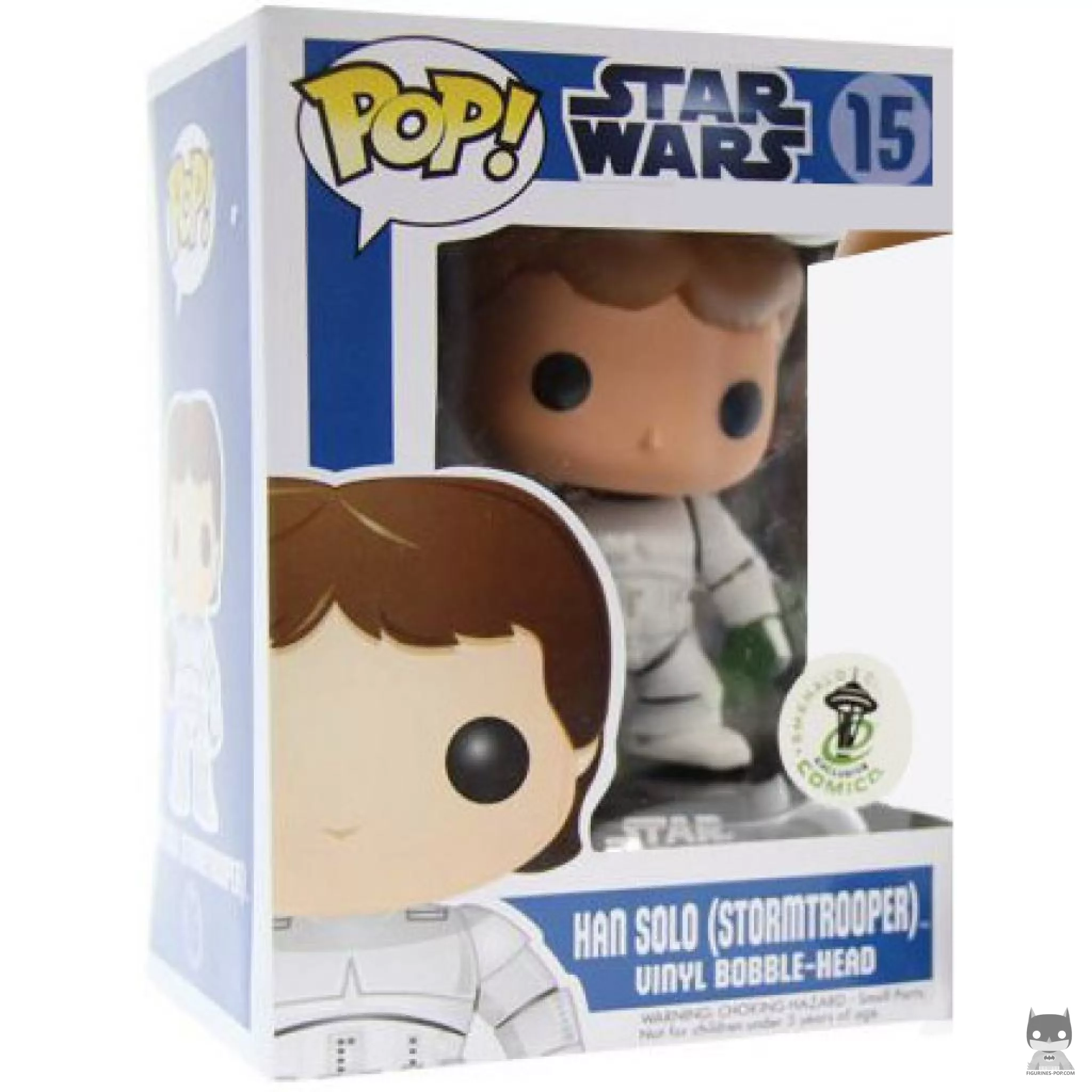 Figura Funko Pop! Han Solo como Stormtrooper en su caja