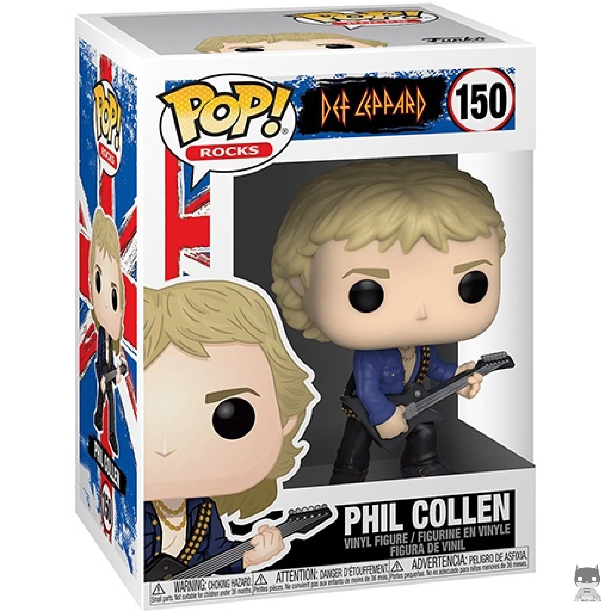 Figura Funko Pop! Phil Collen en su caja