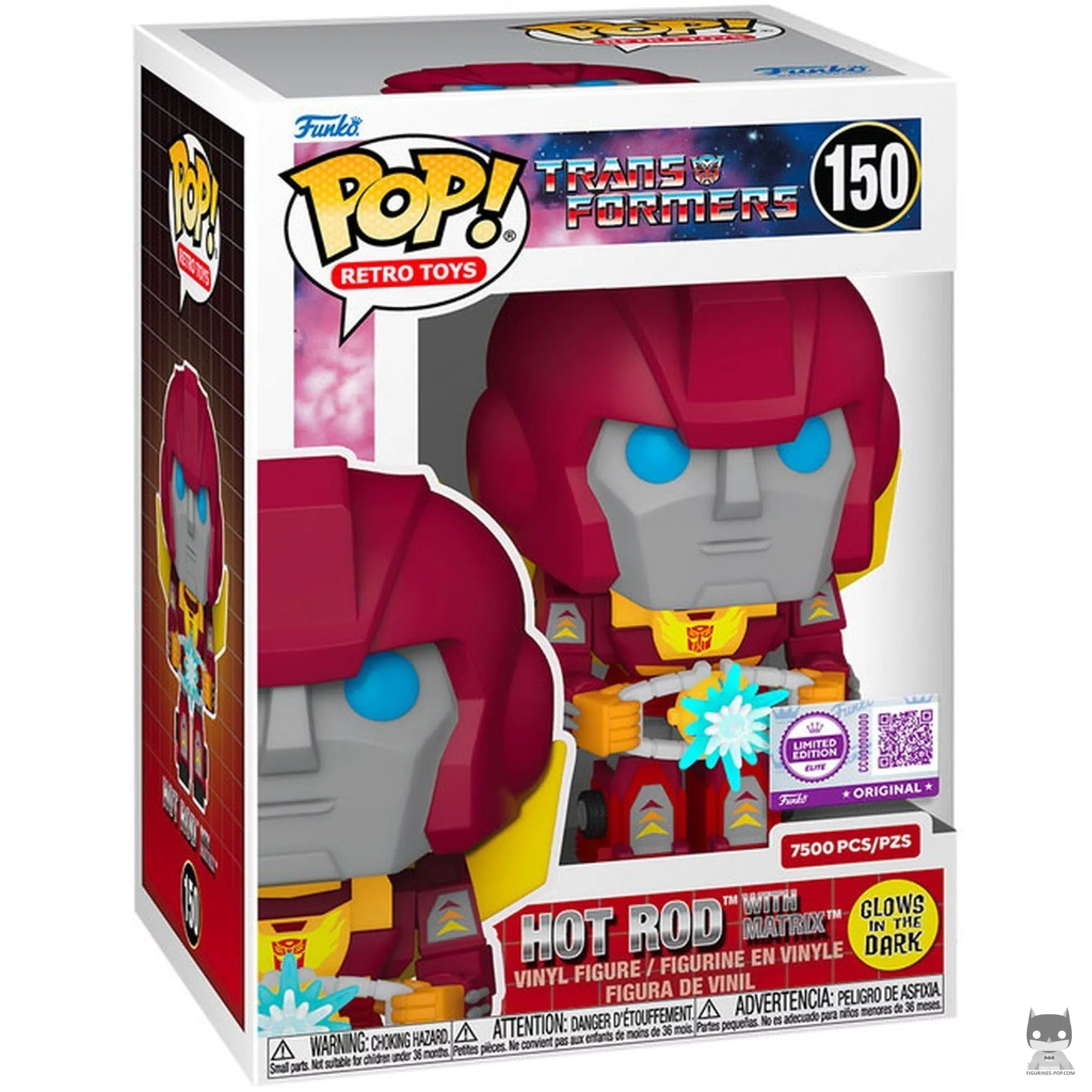 Figura Funko Pop! Hot Rod con la Matriz (Brilla en la oscuridad) en su caja